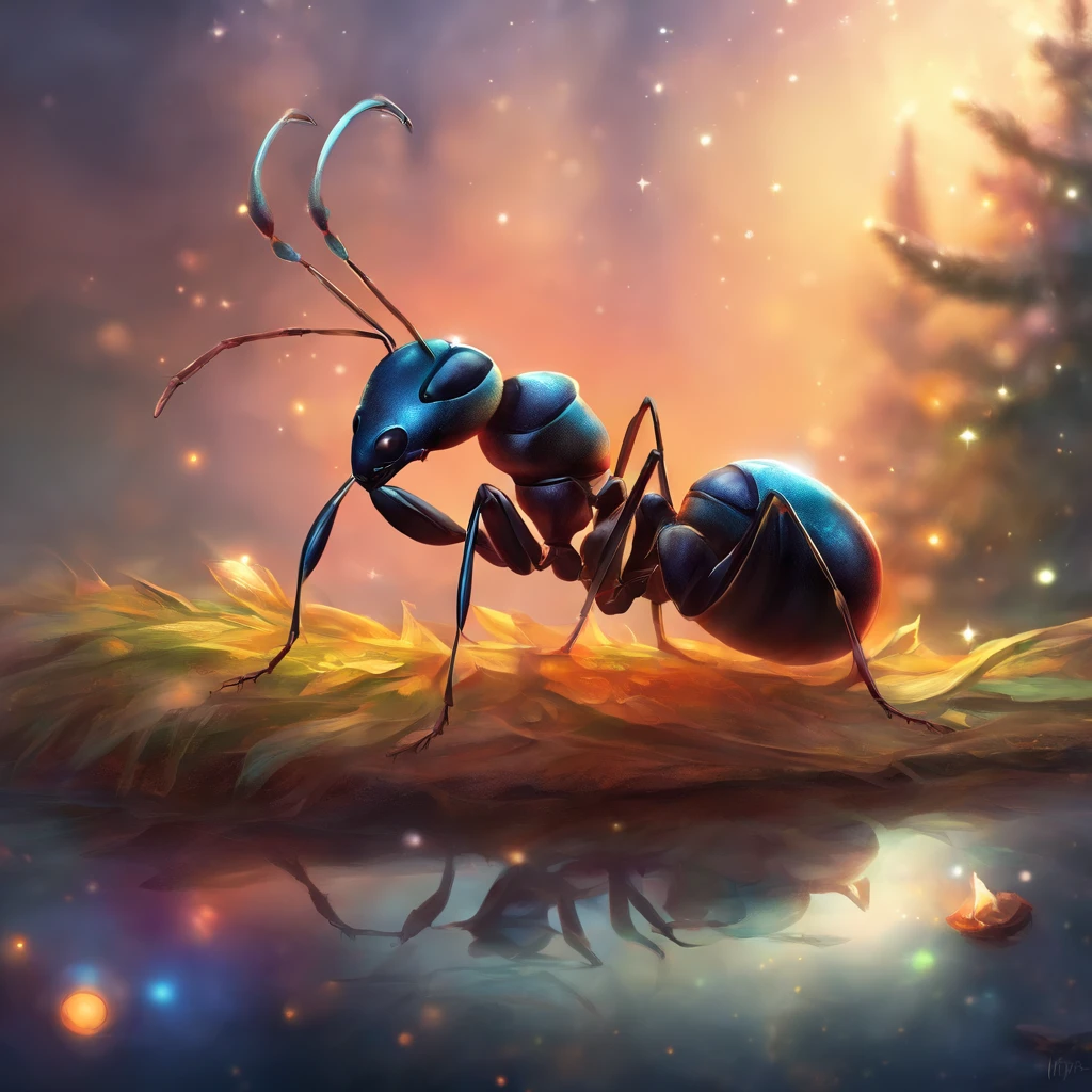 an ant in Christmas