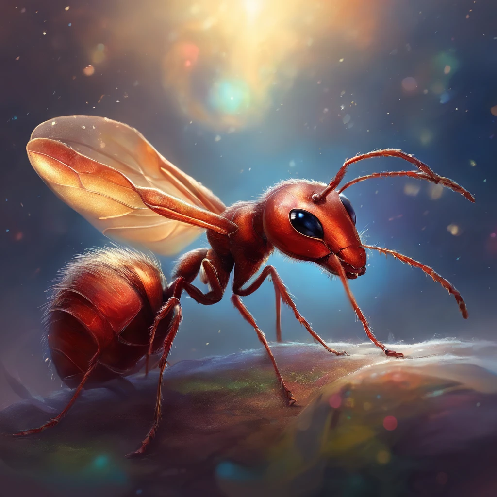 an ant in Christmas