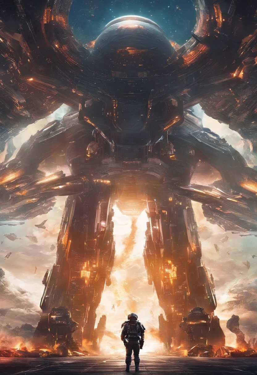Master made,Grandiose spectacle,(Chinese characteristics),((Sword appearance)Flying battleships),((Majesty,Domineering)),opening fire,Full fire,(((Bombing Japan)))Bombardment,background in war,Highest image quality,complexdetails,Extreme resolution,Dynamic obfuscation,Full of details,Precise detailing