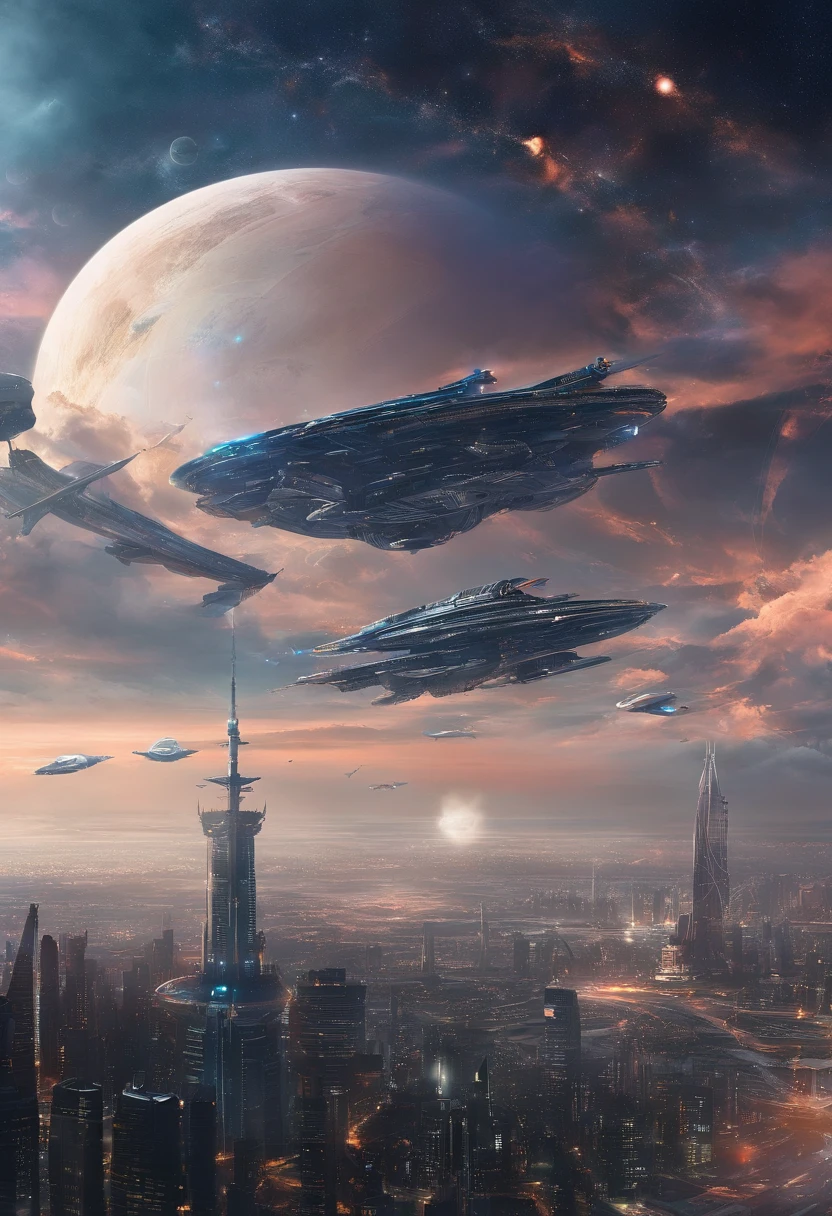 Master made，Grandiose spectacle，（Chinese characteristics），（（Sword appearance）Flying battleship），Technological weapons，（（Majesty，Domineering）），｛opening fire，Full fire，（（（Bombing Japan）））bombardment｝，background in war，Highest image quality，complexdetails，Extreme resolution，Dynamic obfuscation，Full of details，Precise detailing