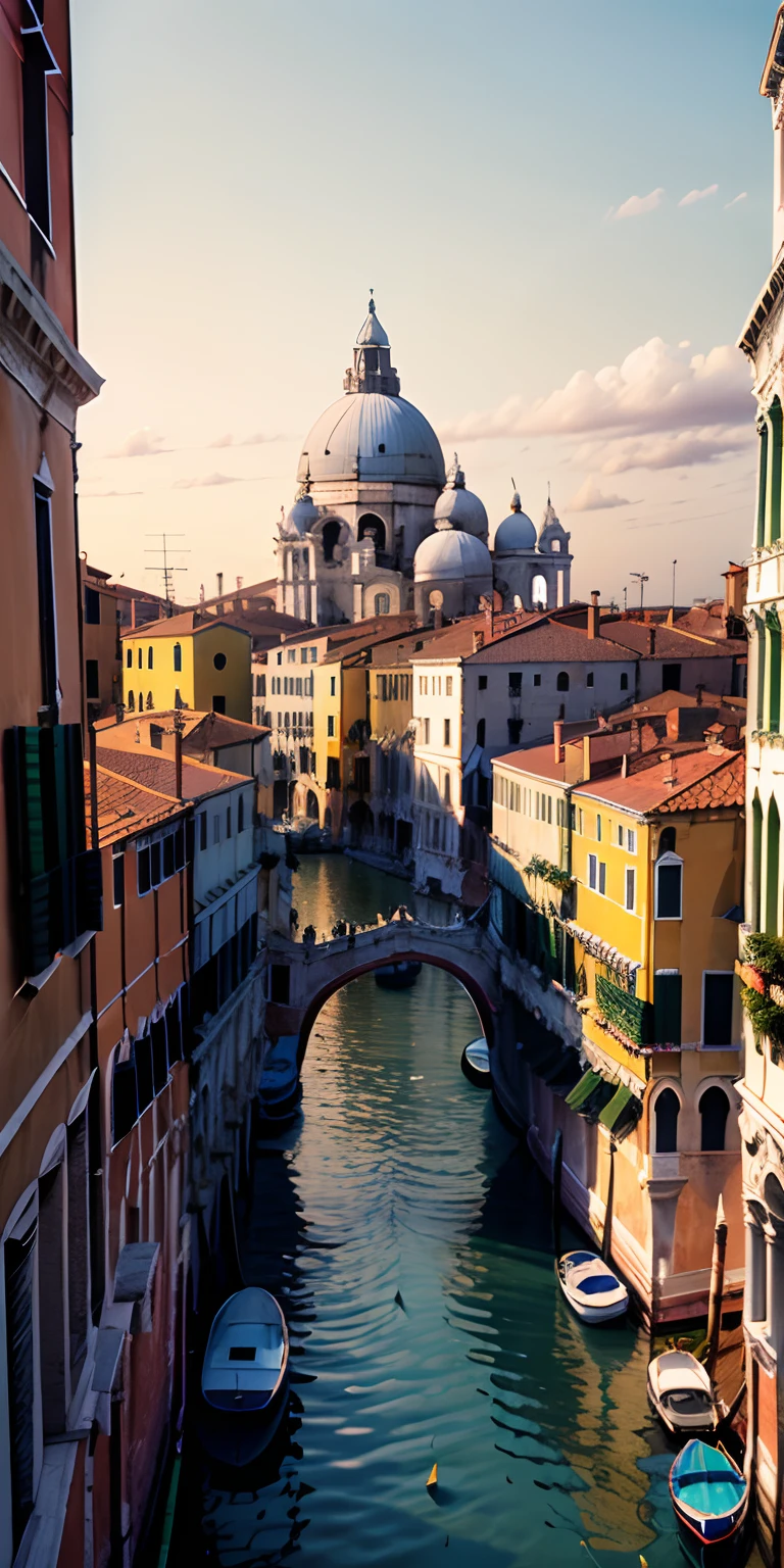 realisticlying、Big church in Venice, Depiction from the top of a distant hill、View from even further afield