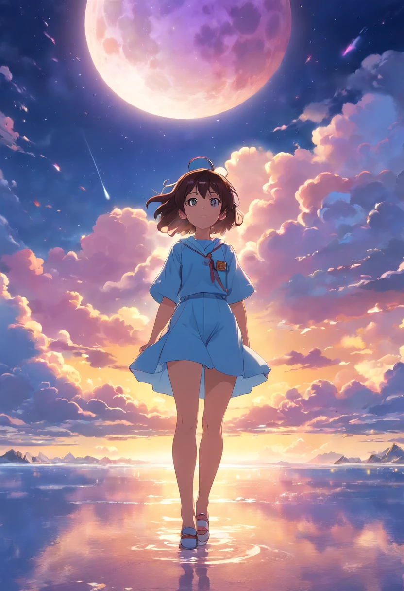 Clouds,foamy, ((NOhumans:1.2)),Behind the huge moon, Abstract imagery, ultra-realistic realism, Pixar style, 3d effect, (Disney style:1.2), Clear edge light, rim-light, fantasy, spotlight, 8K,look from down, the space, afloat, --v 6