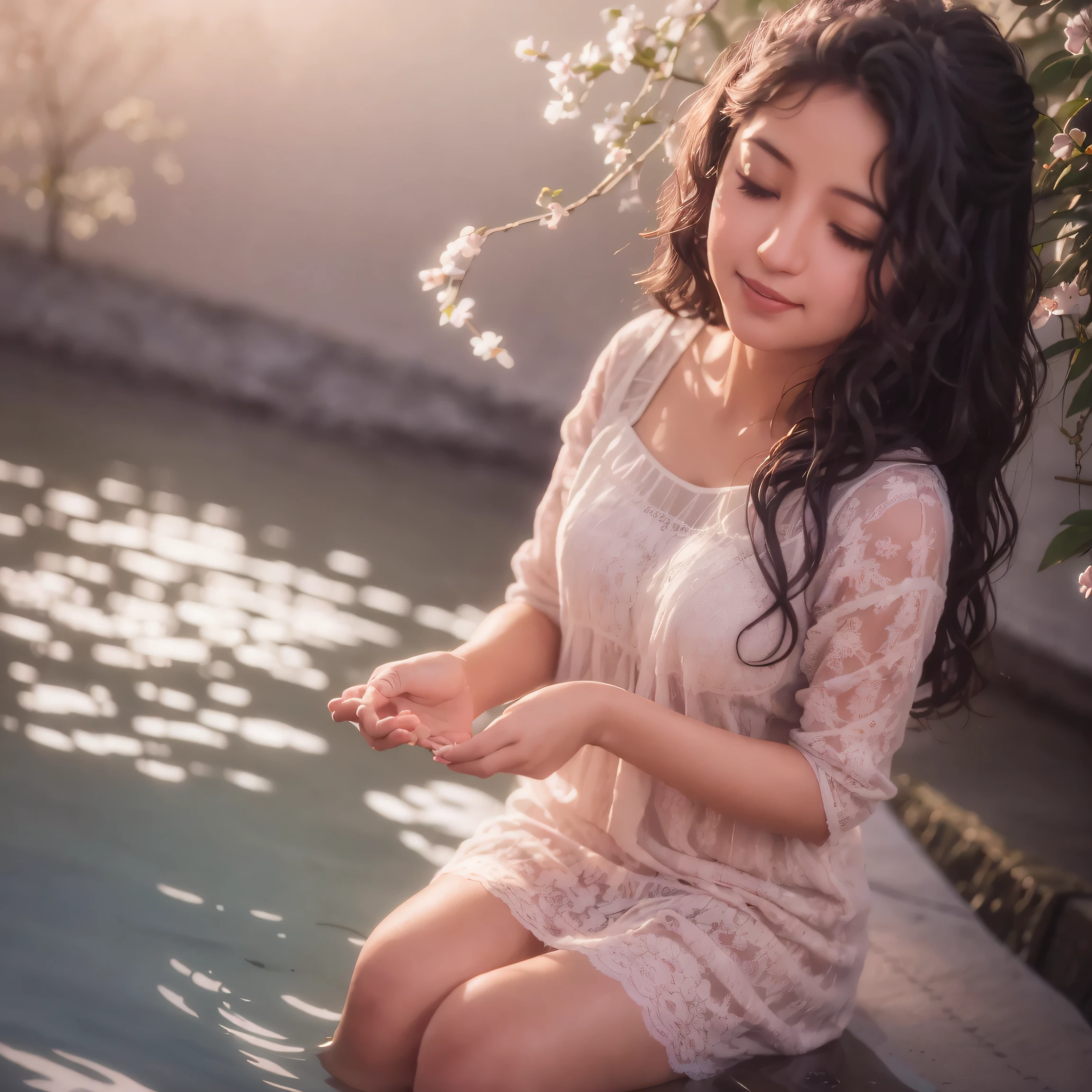 On a serene evening, Mila's soft melodies flowed like a gentle stream. A soft focus glow enveloped her, making her seem like a celestial being sharing her gift with the world.
Color: Pastel Pink
Effect: Soft Focus 3 Photoshop Action