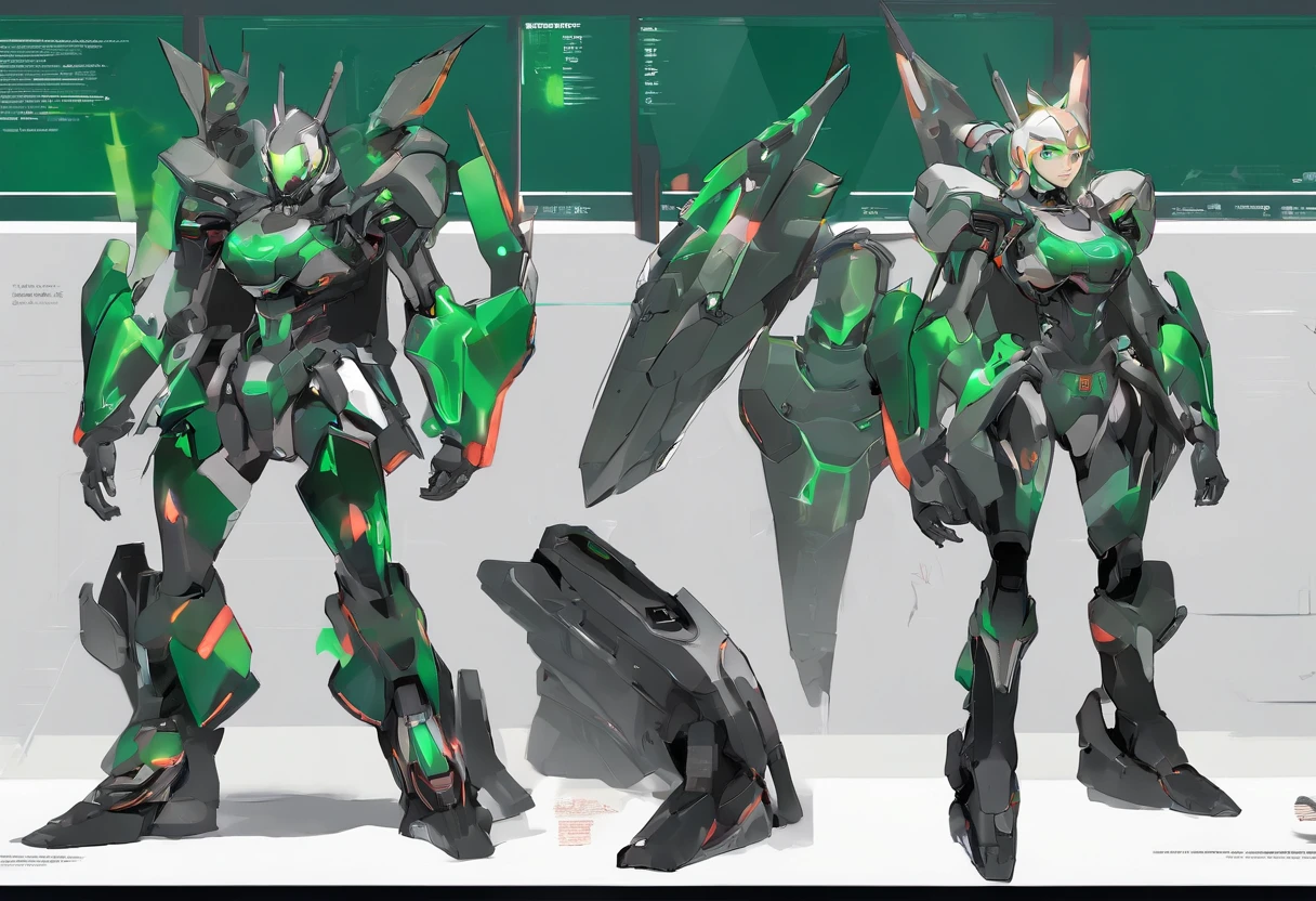 Fresh green paint, villain, close-up portrait of a person in costume with a sword, armor imitating insects, cyber japan style armor, cyber japan armor, guyver style, girl in armor, monster hunter armor, full body mecha suit, perfect anime cyborg woman, cyborg noble woman, mecha cyber armor girl, detailed full body concept, female armor, anime character. Full Body Art --auto --s2