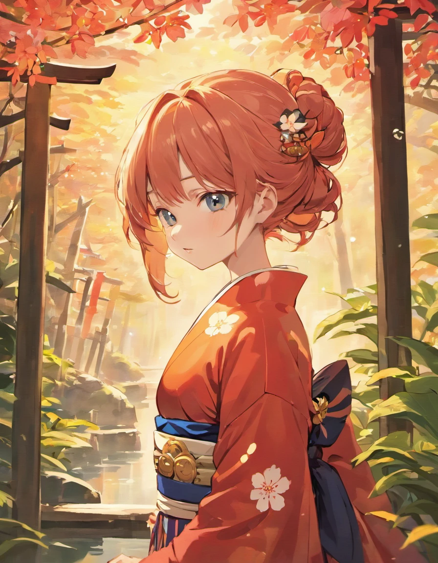 (Best Quality,4K,8K,hight resolution,masutepiece:1.2),Ultra-detailed,(Realistic,Photorealistic,Photorealsitic:1.37),1girl in,Kushina's bright red hair flows beautifully in the wind,Golden hair shining in the sun's rays. Her striking blue eyes are full of determination and strength, Reflects her fiery spirit. Lips painted in soft pink shades、Adds femininity to her face. The details of her face are skillfully crafted, Introduces all freckles and hair. Kushina、Wearing a traditional red kimono embroidered with elegant floral patterns, Symbolizes her fierce and passionate personality.
The stage is a tranquil Japan garden, Cherry blossoms in full bloom、On a picturesque background. The garden is meticulously designed, There is a small pond decorated with carp and water lilies. In the distance, A traditional wooden bridge in the Japan leads to a tranquil stupa, Add to the traditional charm and tranquility of the scene.
Image quality is crisp and clear, Capture every intricate detail of Kushina and its surrounding landscape. The colors are vivid and vivid, With a warm color palette that enhances the overall beauty of your artwork. The lighting is soft and natural, Gentle sunshine casts a warm glow on Kushina's features, Highlight the delicate flowers and leaves of the garden.
In terms of art style, An image that combines elements of Japan traditional art with a touch of contemporary realism. The brushwork and texture are、Similar to what is found in traditional Japan paintings, Levels of detail and realism give the artwork a modern twist. As a result、A perfect blend of traditional and modern aesthetics.
(Colors:Warm,pallet:1.1),(Lighting:Warm and natural),(Scene:detailed and realistic),(Japanese garden,Traditional charm),(Kimono),(cherryblossom,Serene),(pond,water lily),(pagoda),(Traditional wooden bridge),(japanese art on behance,Contemporary Realism)