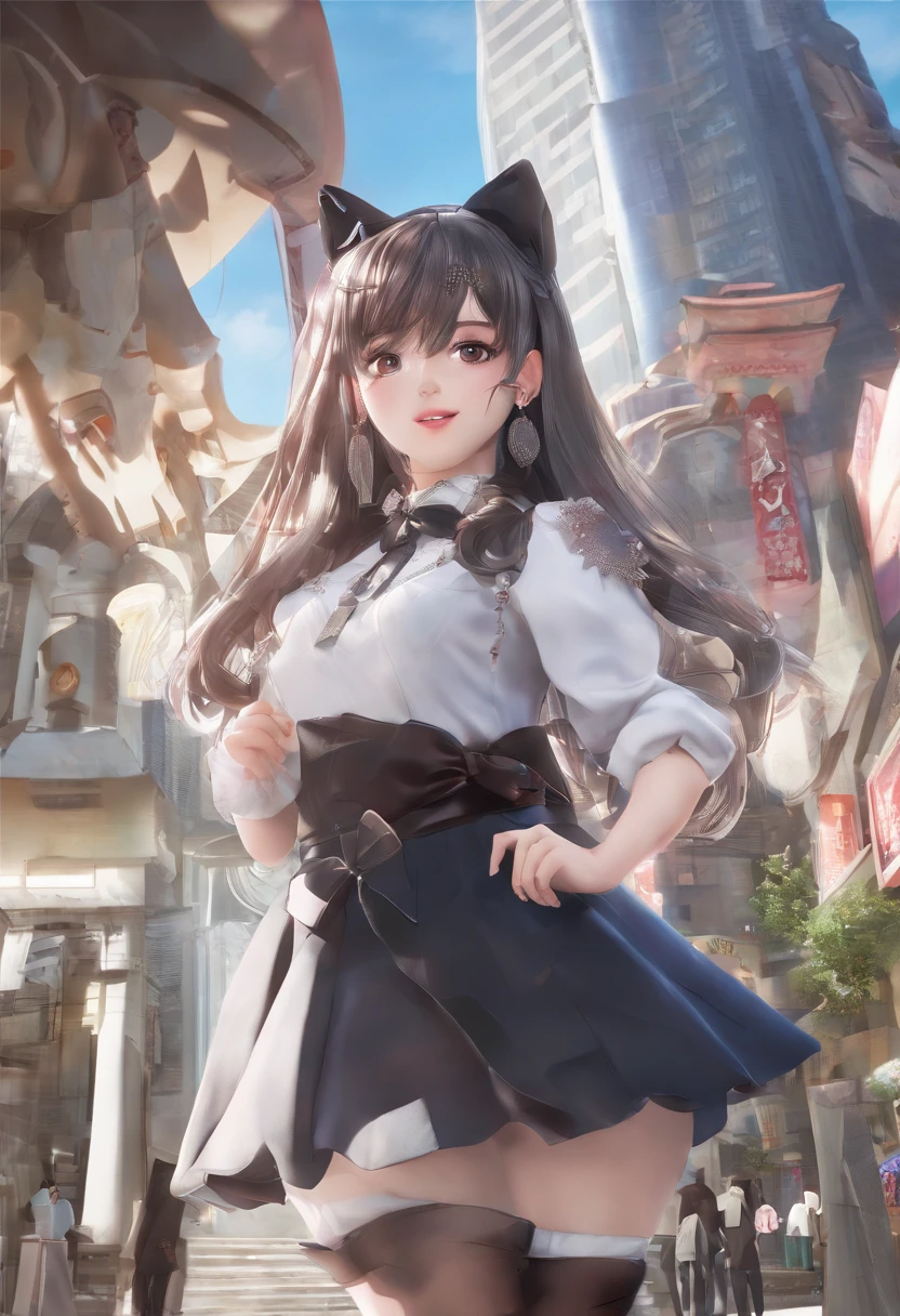 asian,(hyper realisitc:1.4),(realisticlying,realisticlying:1.3),the soft light,photorealiscic face,photorealistic body,Realistic skin,absurderes,tmasterpiece,(adolable:1.8),(longblackhair,Half-cocked,hair pin),(:1.2),detailed black eyes,innocenteyes,Sagging eyes,(smile eyes:0.6) ,(grin:1.2),tear drop,open lips,grinning smile,Blushlush,Good style,Camerpillar sweater dress,Bat sleeve sweater,电影灯光,filmgrain,closeup cleavage,looking-at-viewer,full bodyesbian,depth of fields,blur backgroun,Eye focus,年轻,85MM LENS,f / 1.4,profesional lighting,portrait,photon maping,Radio City,Physical rendering,transparency,Japanese girl, daysies, clear skies, street corner, investigative