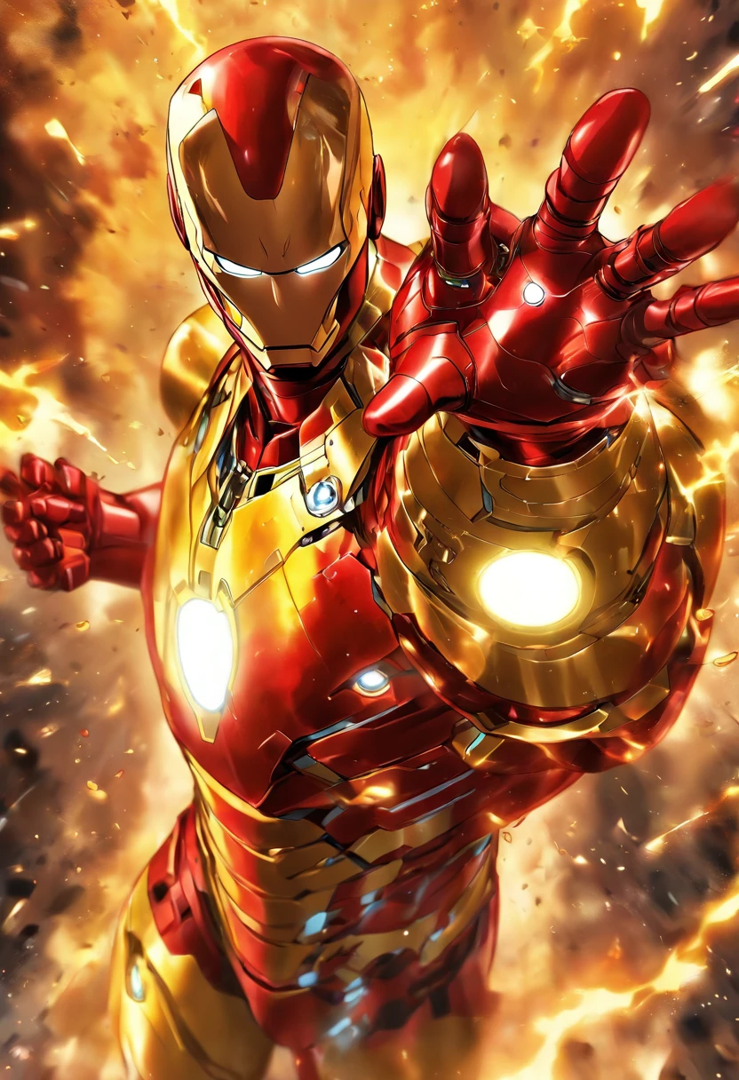 Saitama uses Ironman armor