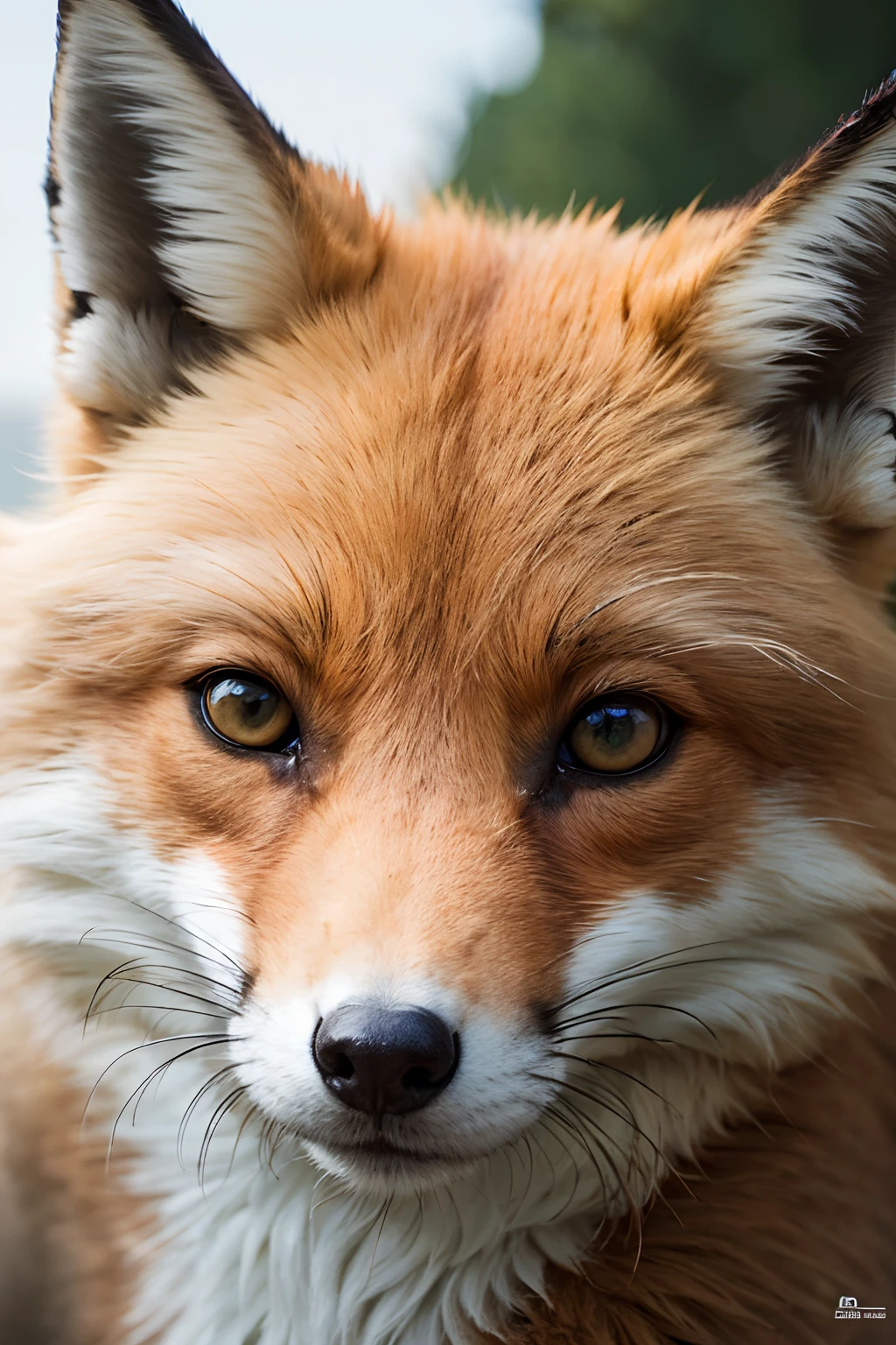 (best quality,highres:1.2),(realistic:1.37),cute green fox,black and white world,contrast,medium:illustration,detailed fox fur,vibrant colors,playful expression,sharp focus,detailed landscape,whimsical atmosphere,soft lighting,subtle textures