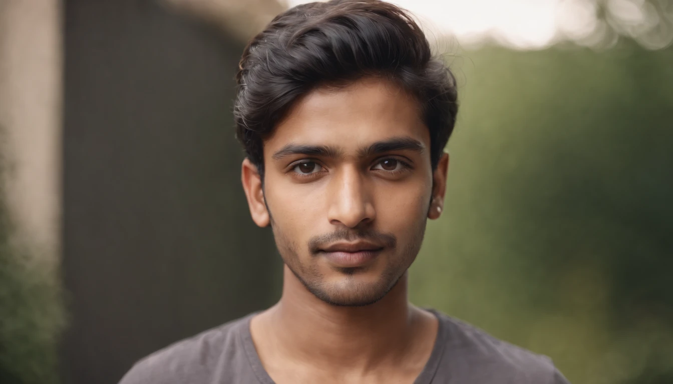 Indian man,20 years of age, looking at the camera,cute,smart, realistic,8k,hyper realistic