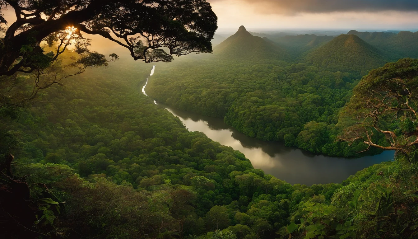 Top view of the South African rainforest