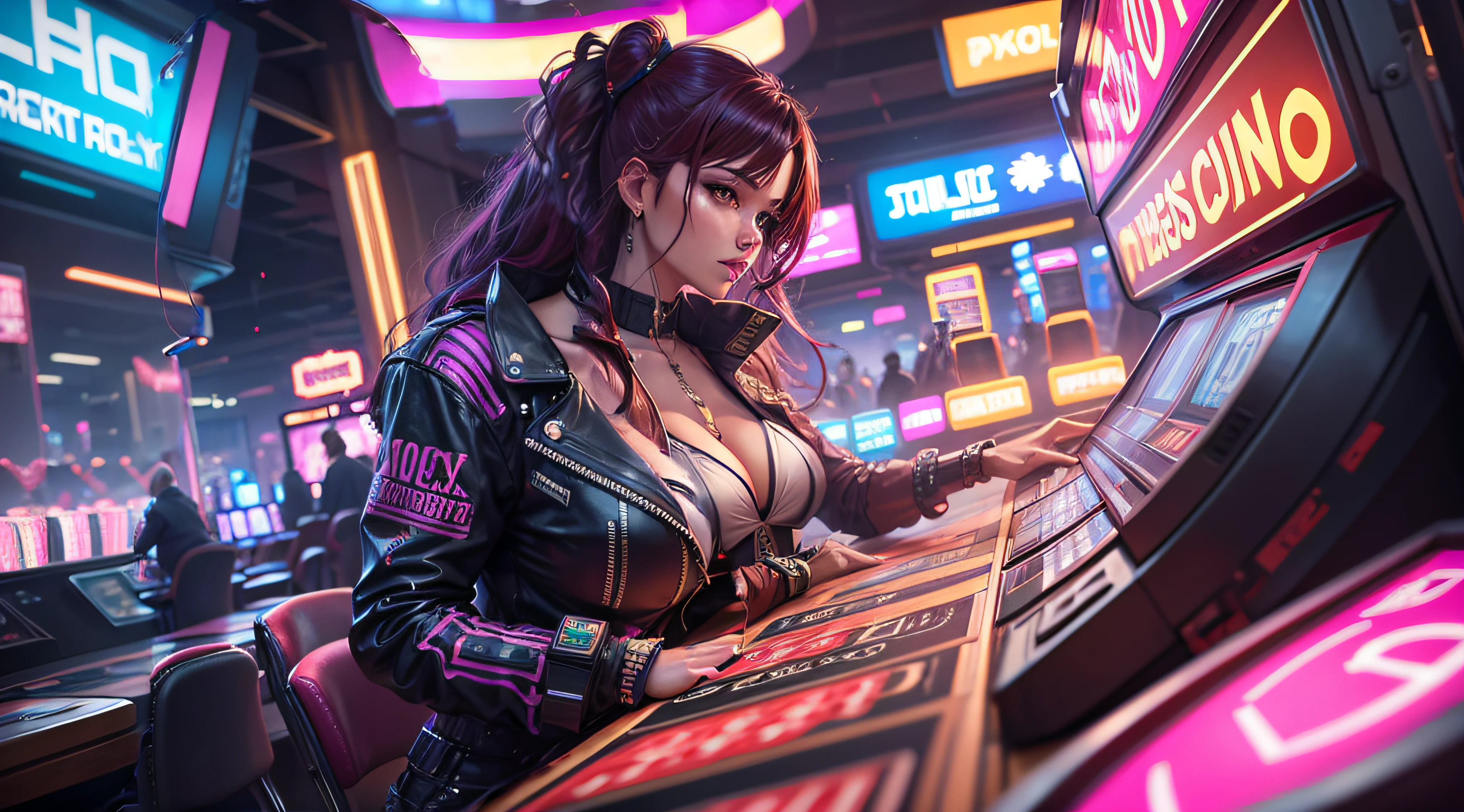 casino cyberpunk machines