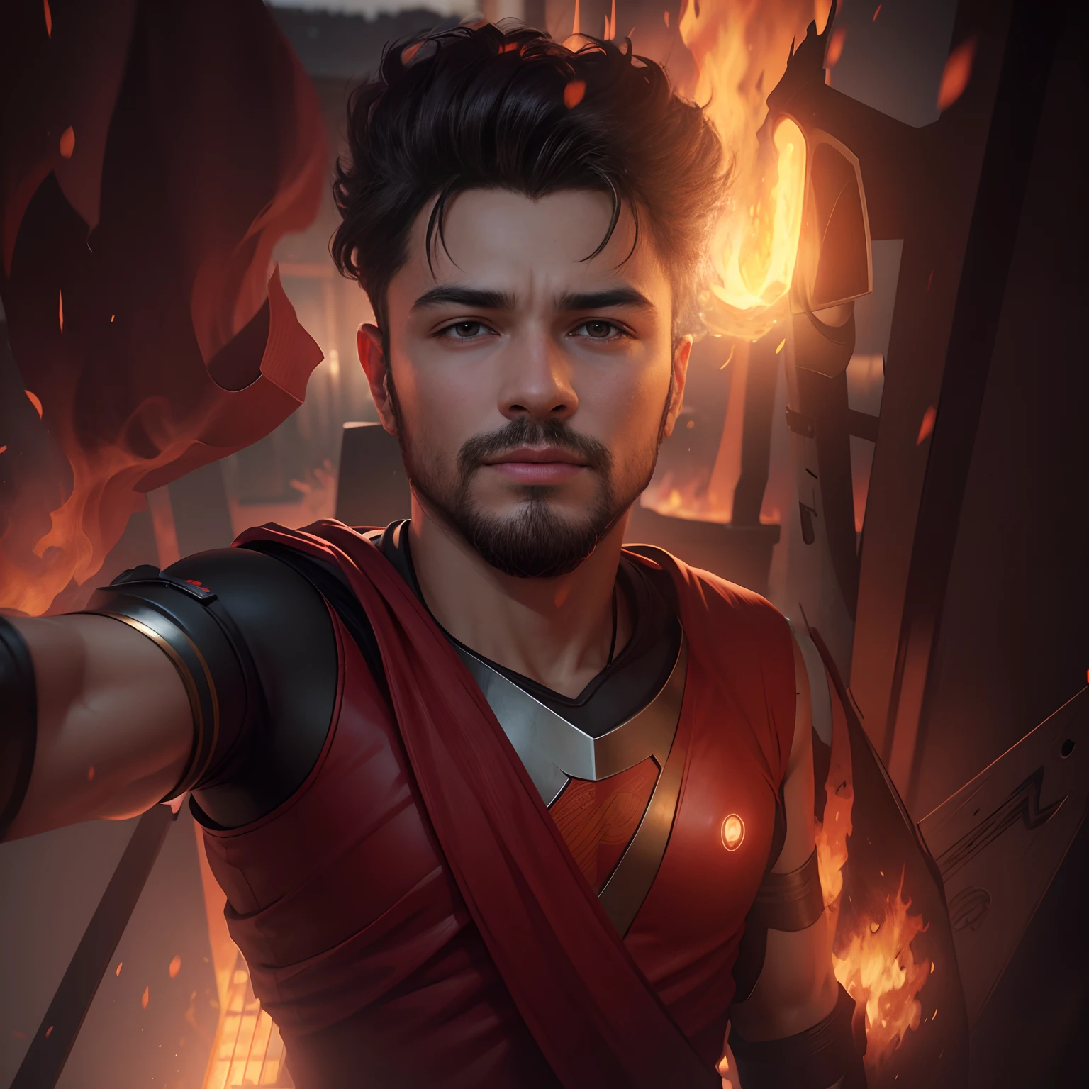 4k,ai,fire,hero