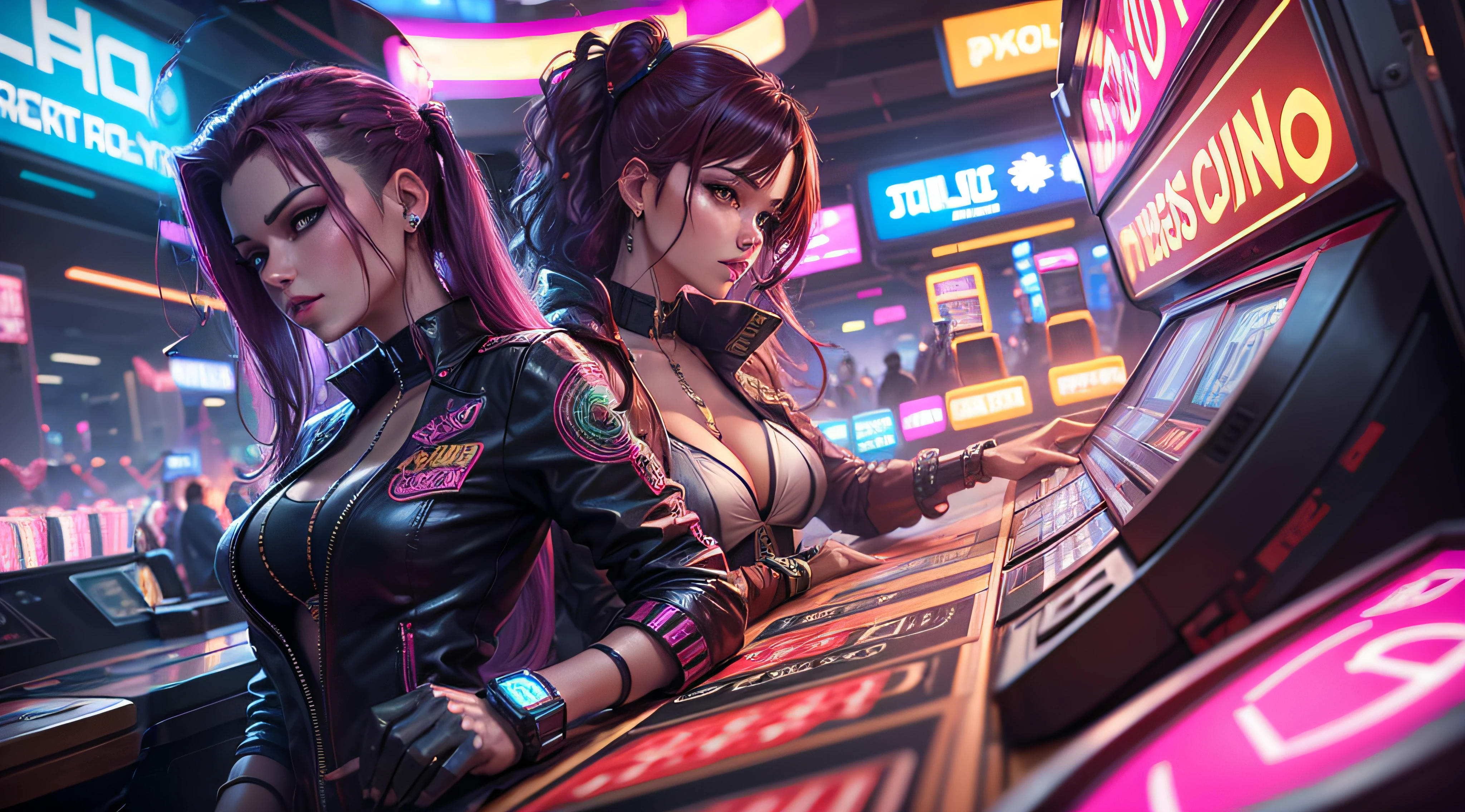 casino cyberpunk machines