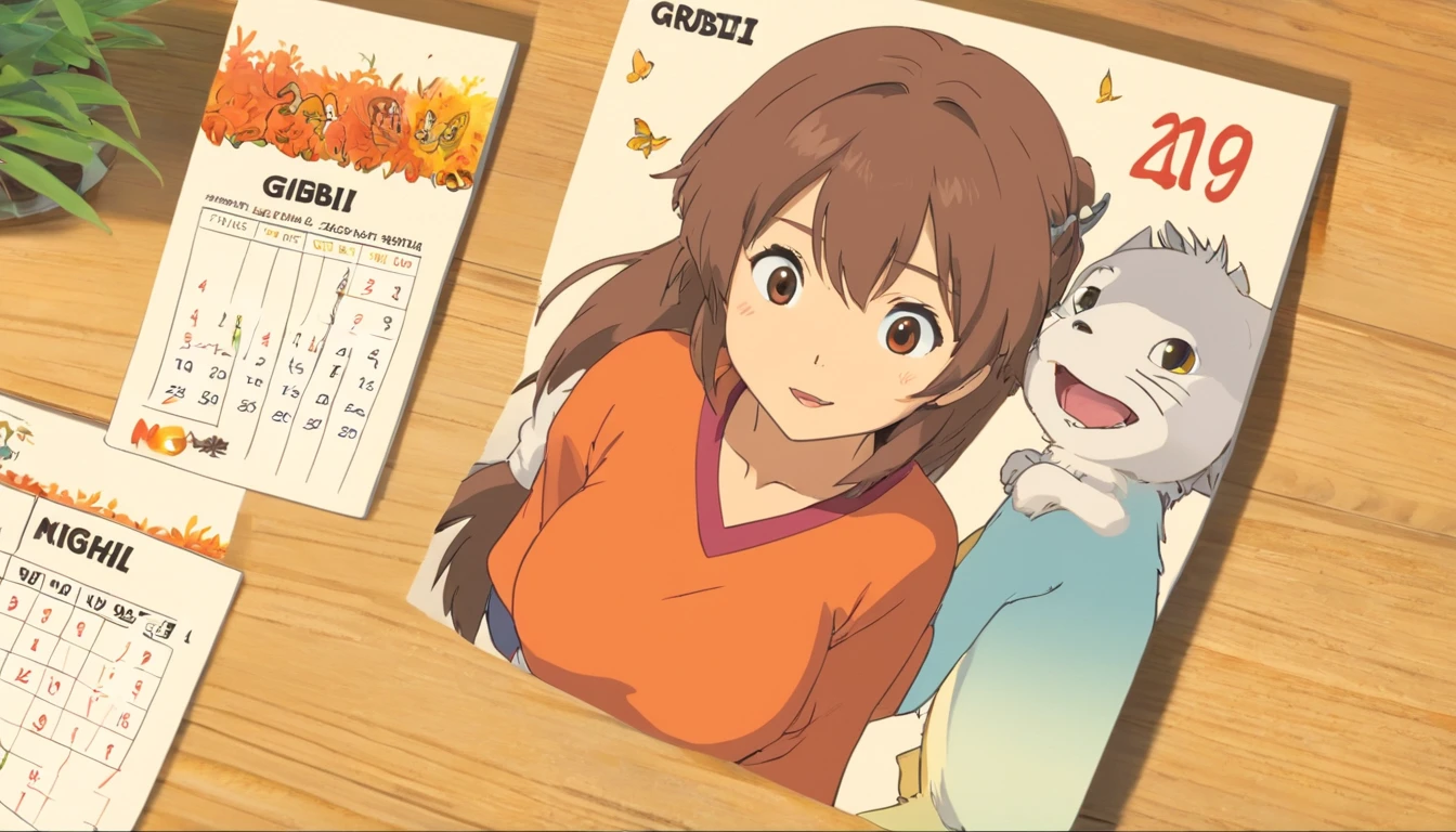 Calendar on your desk，closeup cleavage，Clear dates，NOhumans