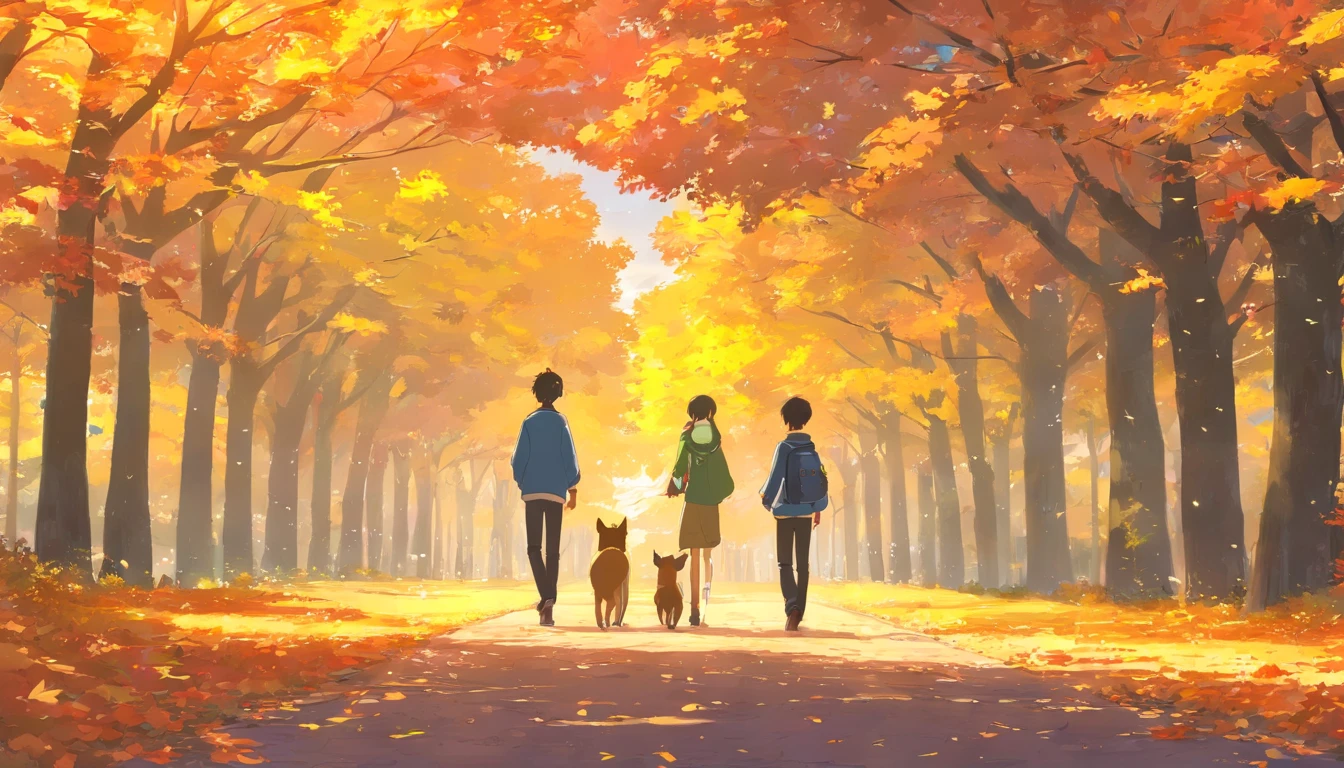 masterpiece, best quality, {{comic}}, {{{{{{2boys}}}}}}, {{{yaoi}}}, day, in autumn, masterpiece,best quality,official art,extremely detailed CG unity 8k wallpaper,