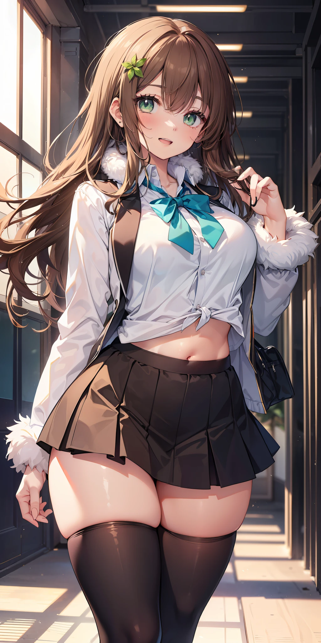 Minami Kotori、Minami Kotori、Brown hair、(Brown Eye Degree:1.5)、One side up、Hair Ribbon、bow ribbon、long、Break the blazer、a blue skirt、jaket、Otonokizaka Uniform、pleatedskirt、student clothes、Winter clothes、Looking for a break viewer、BREAK (masterpiece:1.2)、top-quality、hight resolution、unity 8k wall paper、(illustratio:0.8)、(beatiful detailed eyes:1.6)、extra detailed face、Perfect litthing、Highly detailed CG、 (perfect hand、perfect anatomia)、A smile、Naughty big、large full breasts、,(Skirt lift:1.3), (black panties:1.3)、(Skirt that rolls up:1.3)、(Fully exposed panties:1.5),(is standing:1.3)、outside of house、plein air、