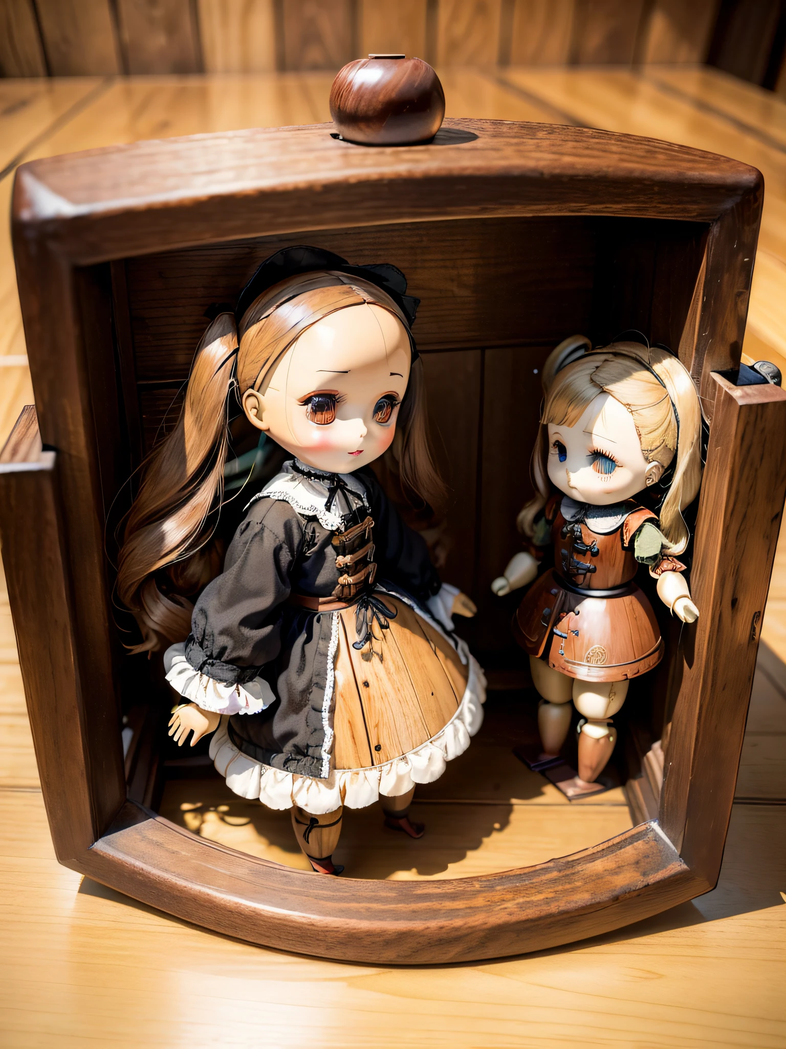 ((Wooden contraption mechanism antique doll)):1.9、masutepiece