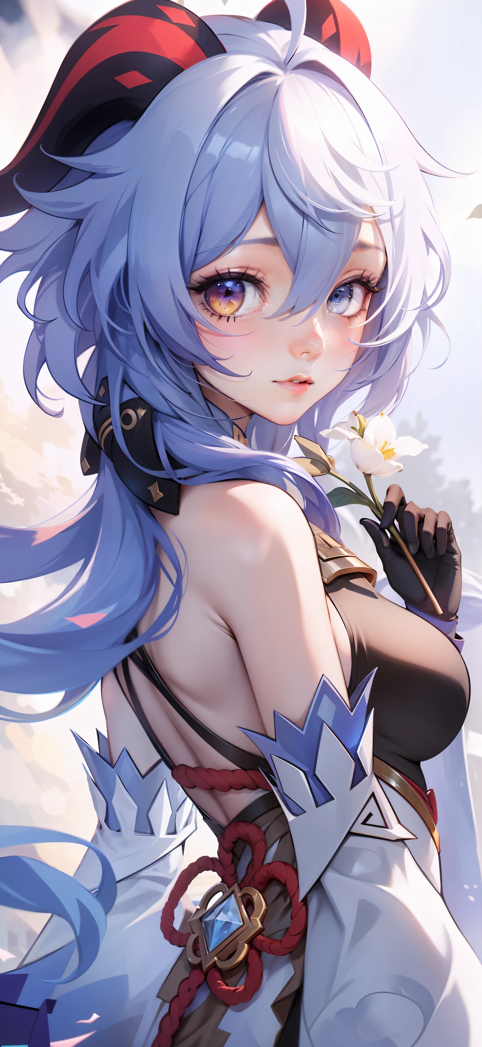 (ganyu:1.5),(extremely_beautiful_and_delicate:1.3),(ultra_detailed:1.3),(pastel:1.6),(high_resolution:1.6),(absurdres:1.3),(official_art:1.3),(illustration:1.6),(masterpiece:1.2),(best_quality:1.3),(dynamic_angle_and_pose:1.0),(blue_hair:1.5),(messy_hair:1.3),(short_hair_with_long_locks:1.3),(demon_horns:1.2),(ahoge:1.1),BREAK (genshin_impact:1.0),(extremely_beautiful_and_delicate:1.3),(bare_shoulders:1.0),(negligee:1.4),(sleeveless:1.2),(medium_breasts:1.3),(cute_girl:1.3),(bare_legs:1.0),(solo:1.2),(indoor:1.2),BREAK (extremely_beautiful_and_delicate:1.1),(ultra_detailed:1.3),(delicate:1.3),(realistic:1.0),(beautiful_face:1.3),(beautiful_hair:1.3),(close_up:1.0),sharp,(looking_at_viewer:1.1),(embarassed:1.2),,
