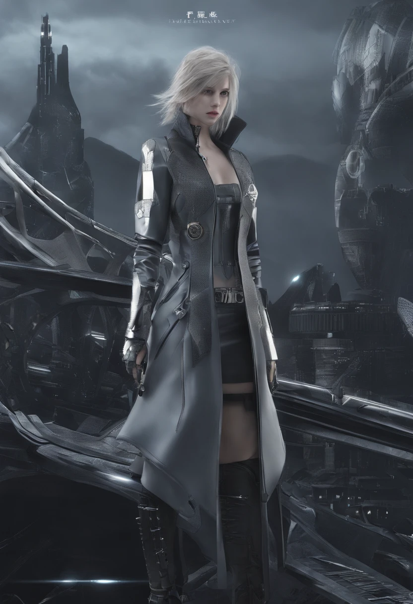 Highest image quality,Outstanding details,超高分辨率,(Fidelity:1.4), Favor the details,Final Fantasy XV character Ellania, Dragon Knight,Cloak, She has a delicate and beautiful face,Raised sexy,cyber punk perssonage,Futuristic,mechanically aesthetic,Virtual Engine 5,Perfect detail rendering,rendering by octane,hyper HD