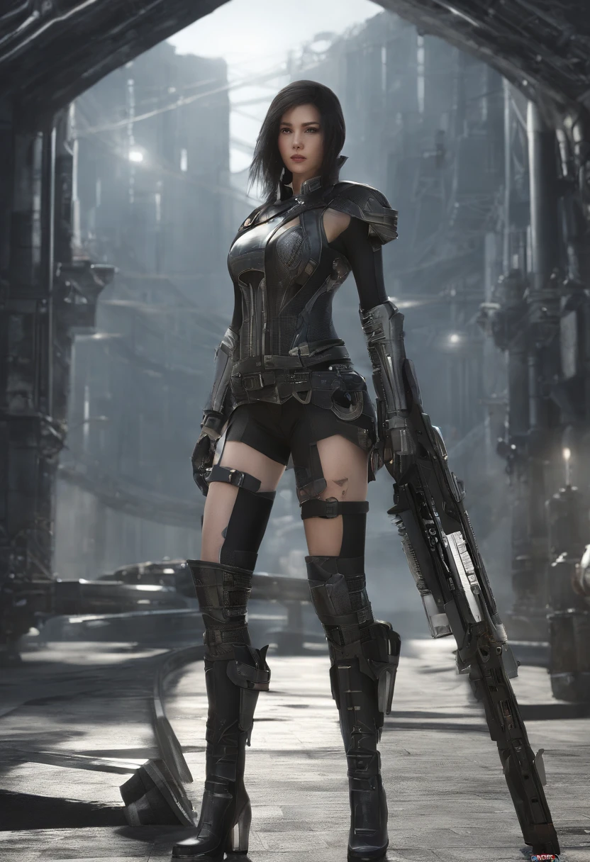 Highest image quality,Outstanding details,超高分辨率,(Fidelity:1.4), Favor the details,Final Fantasy XV character Ellania, Dragon Knight,Cloak, She has a delicate and beautiful face,Raised sexy,cyber punk perssonage,Futuristic,mechanically aesthetic,Virtual Engine 5,Perfect detail rendering,rendering by octane,hyper HD