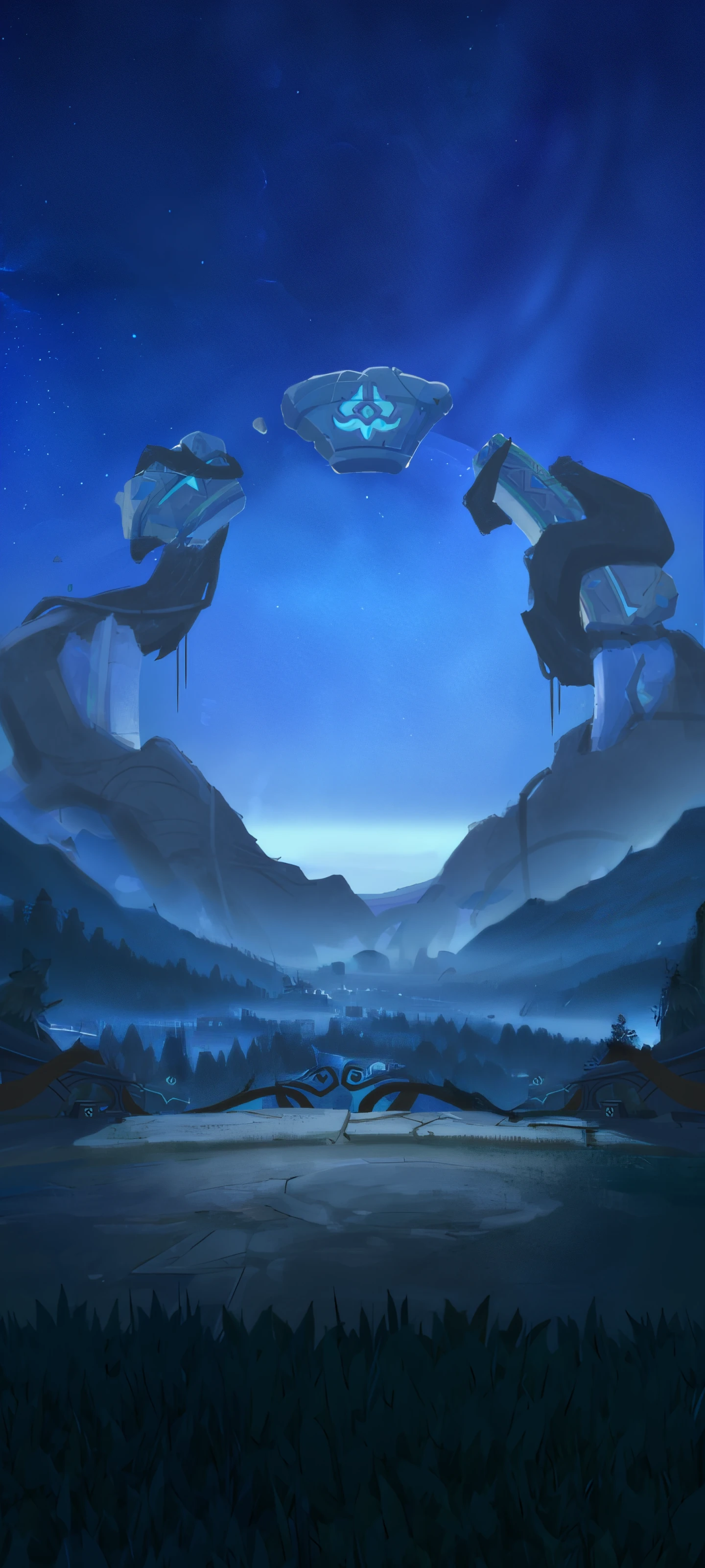ln the forest,mountain ranges,naturey,unreal engine rendered
