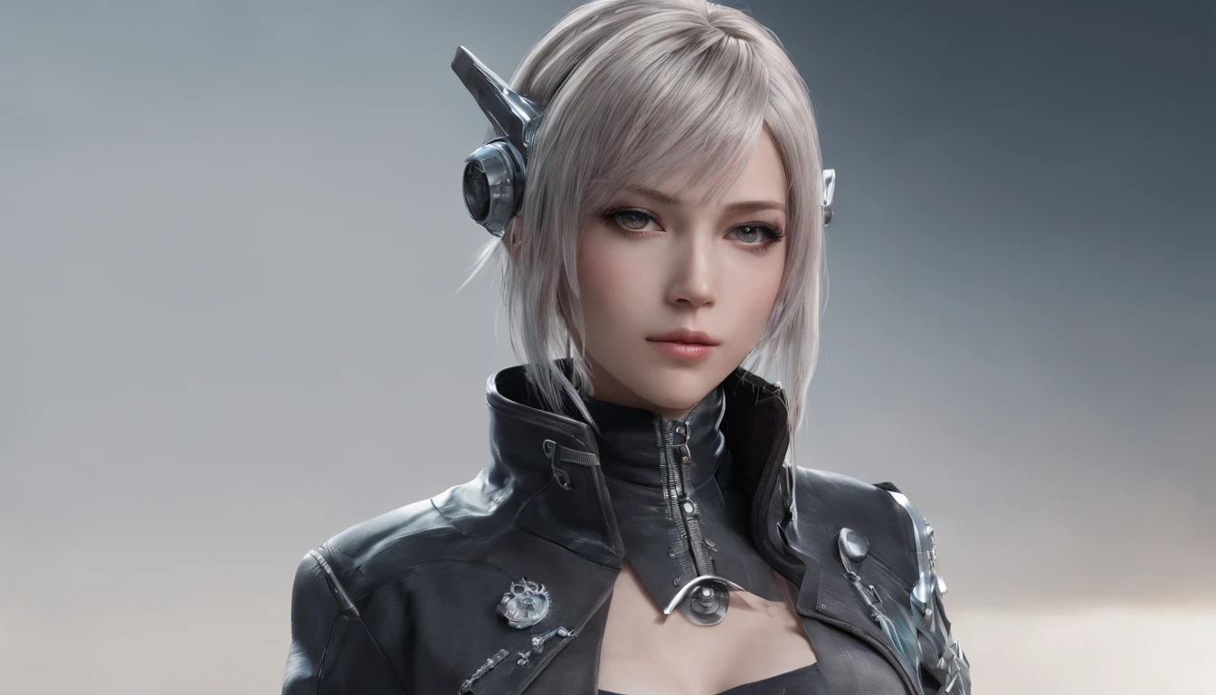 Highest image quality，Outstanding details，超高分辨率，（Fidelity：1.4）, Favor the details，Final Fantasy XV character Ellania, Dragon Knight，Cloak, She has a delicate and beautiful face,Raised sexy，cyber punk perssonage，Futuristic，mechanically aesthetic，Virtual Engine 5，Perfect detail rendering，rendering by octane，hyper HD