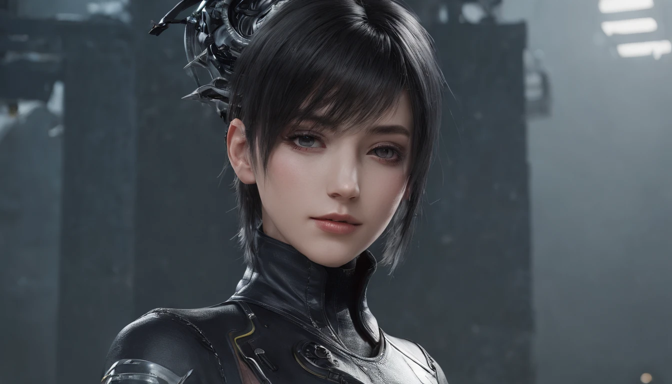 Highest image quality,Outstanding details,超高分辨率,(Fidelity:1.4), Favor the details,Final Fantasy XV character Ellania, Dragon Knight,Cloak, She has a delicate and beautiful face,Raised sexy,cyber punk perssonage,Futuristic,mechanically aesthetic,Virtual Engine 5,Perfect detail rendering,rendering by octane,hyper HD