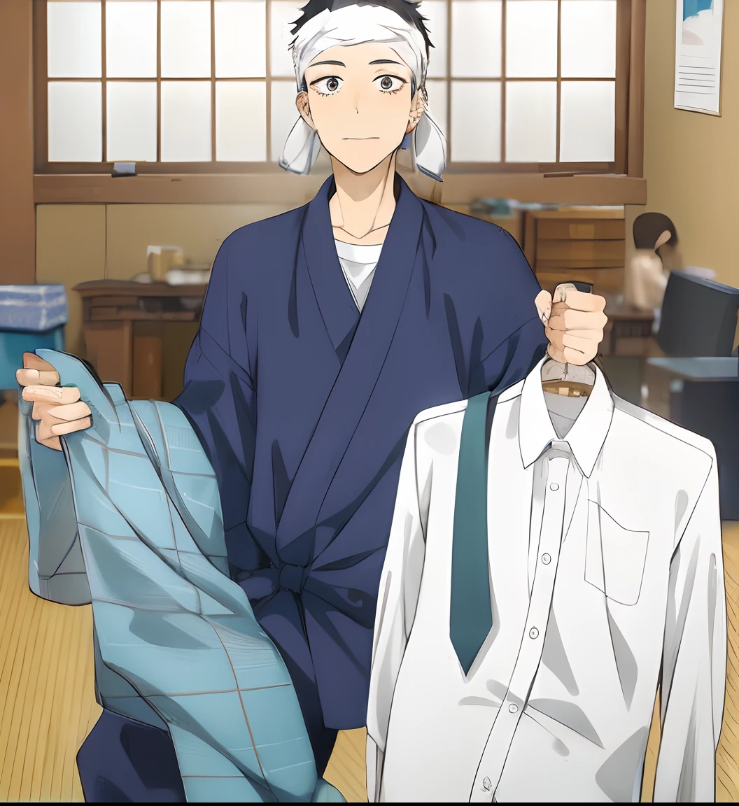 masterpiece, top-quality, hight resolution, kitagawa marin, 1 boy, shorth hair, Pale black eyes, jewely, 耳Nipple Ring, piercings, 校服, white shirt, Tied shirt, a black choker, blue tie, Plaid skirt, show the grinps, a smile, is standing, cowboy shot, plein air,