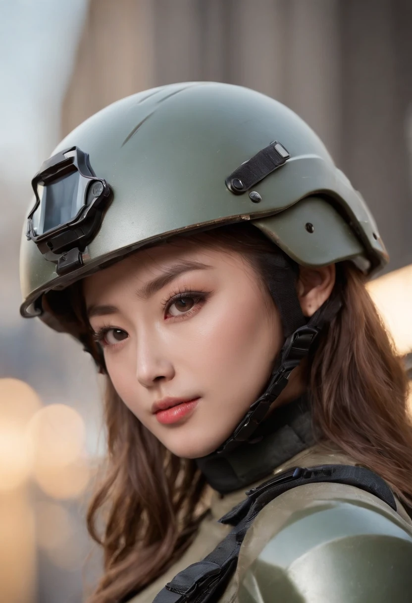 (Masterpiece:1.2), Ultra detailed, (Realistic, photograph realistic:1.37), highdetailRAWcolorphoto, profesional photo, An extremely delicate and beautiful, Extremely detailed, finedetail, extremely detailed beautiful girl, Extremely detailed face, Extremely detailed eyes, Extremely detailed skin, Extremely detailed nose, Extremely detailed mouth, Perfect anatomy, (Japanese famous actress:1.6), (gyaru:1.4), Dynamic lighting, (combat helmet, army suit,:1.45), (NSFW:1.3), (destroyed city:1.5), (Dynamic pose:1.4), (crouched),