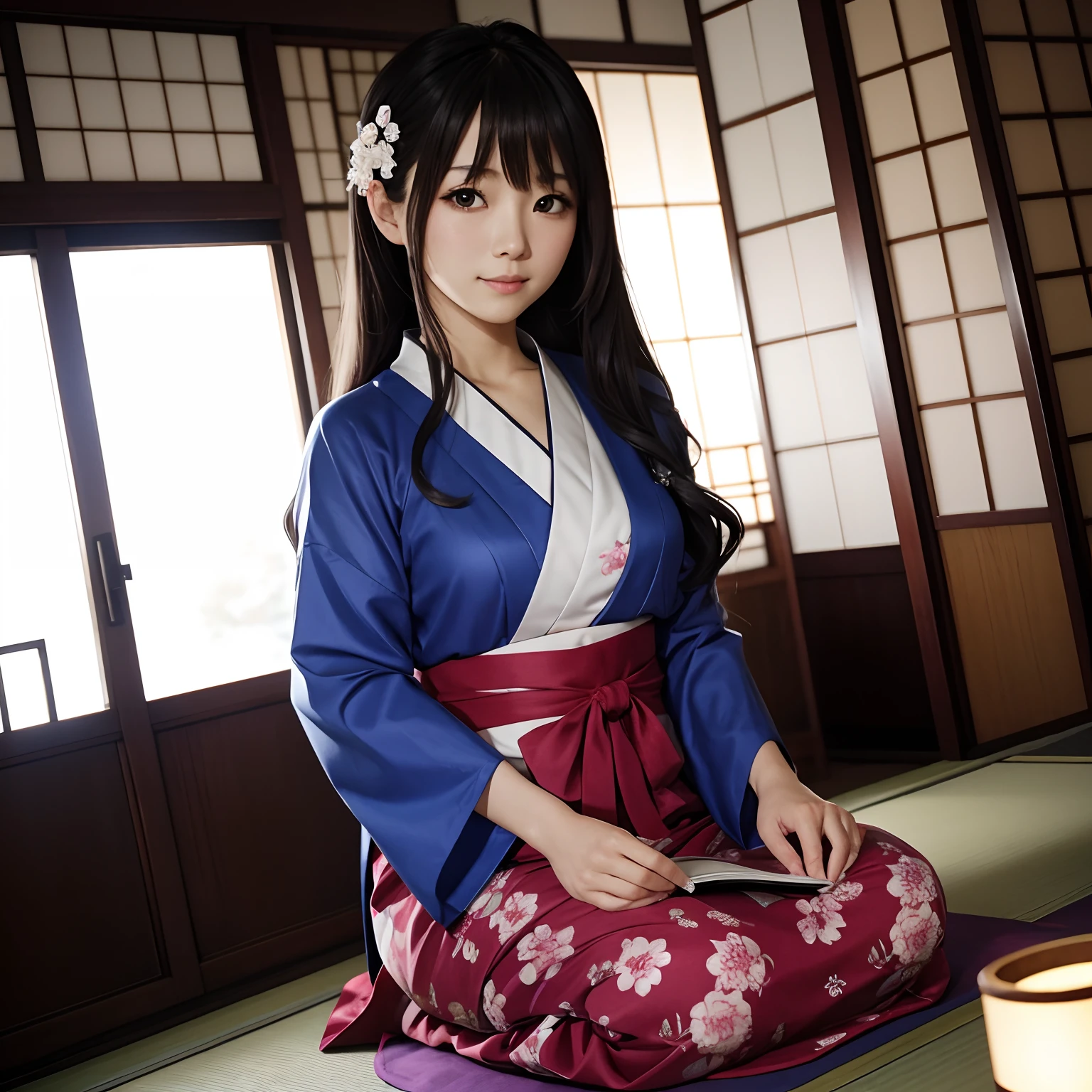 Tenkai Yuki like、The ultra -The high-definition、realisitic、Raw photo、Beautie、kawaii、ryokan、a 1 girl