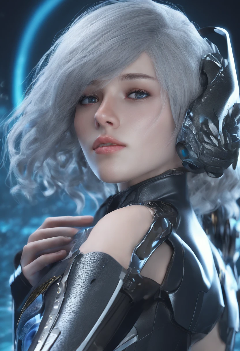 Highest image quality，Outstanding details，超高分辨率，（Fidelity：1.4）, Favor the details，Final Fantasy XV character Ellania, Dragon Knight，Cloak, She has a delicate and beautiful face,Raised sexy，cyber punk perssonage，Futuristic，mechanically aesthetic，Virtual Engine 5，Perfect detail rendering，rendering by octane，hyper HD