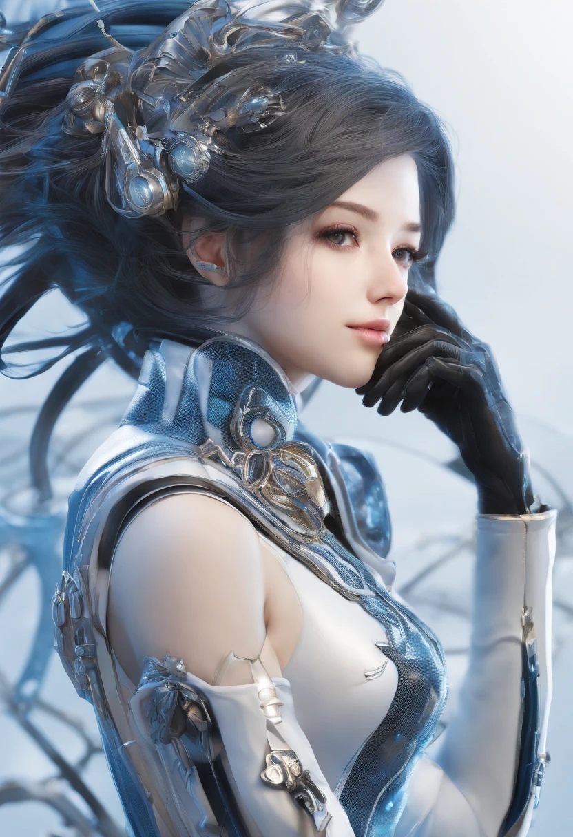 Highest image quality,Outstanding details,超高分辨率,(Fidelity:1.4), Favor the details,Final Fantasy XV character Ellania, Dragon Knight,Cloak, She has a delicate and beautiful face,Raised sexy,cyber punk perssonage,Futuristic,mechanically aesthetic,Virtual Engine 5,Perfect detail rendering,rendering by octane,hyper HD
