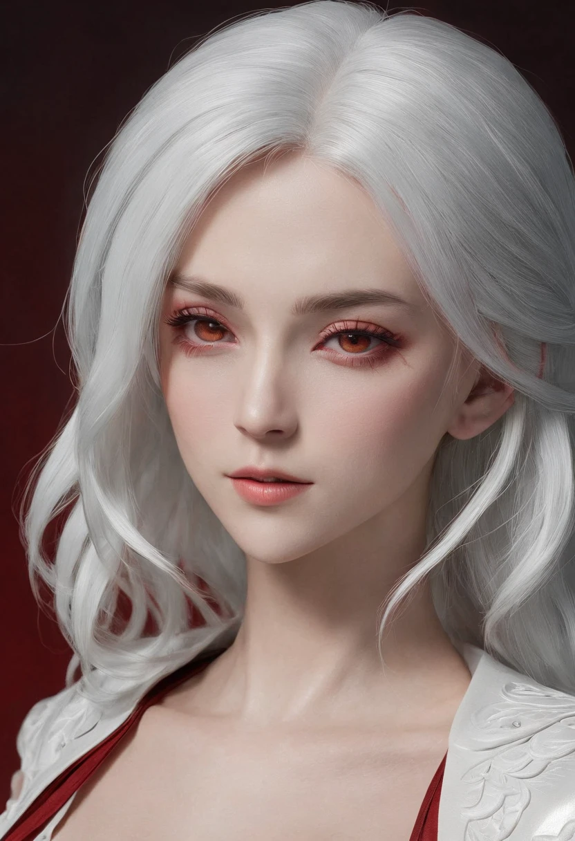 Cirilla Fiona Elen Riannon,Highest image quality,Outstanding details,超高分辨率,(Fidelity:1.4), Favor the details,closeup cleavage,dawn,Snow,winter,Behind it is the wizard's sword,He has a delicate and beautiful face,((Red and white semi-mechanical body:1.8)),Raised sexy,frontage,cyber punk perssonage,Futuristic,mechanically aesthetic,Virtual Engine 5,Perfect detail rendering,rendering by octane,hyper HD