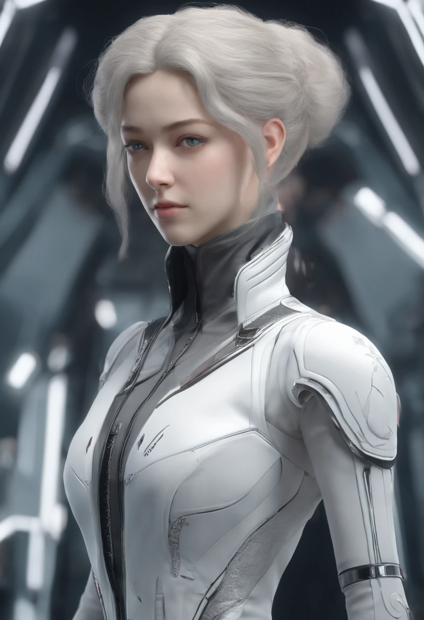 Highest image quality，Outstanding details，超高分辨率，（Fidelity：1.4）, Favor the details，Final Fantasy XV character Ellania, Dragon Knight，Cloak, She has a delicate and beautiful face,Raised sexy，cyber punk perssonage，Futuristic，mechanically aesthetic，Virtual Engine 5，Perfect detail rendering，rendering by octane，hyper HD