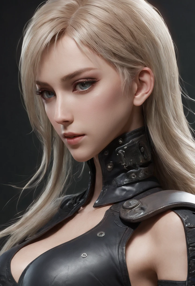Highest image quality，Outstanding details，超高分辨率，（Fidelity：1.4）, Favor the details，Final Fantasy XV character Ellania, Dragon Knight，Cloak, She has a delicate and beautiful face,Raised sexy，cyber punk perssonage，Futuristic，mechanically aesthetic，Virtual Engine 5，Perfect detail rendering，rendering by octane，hyper HD