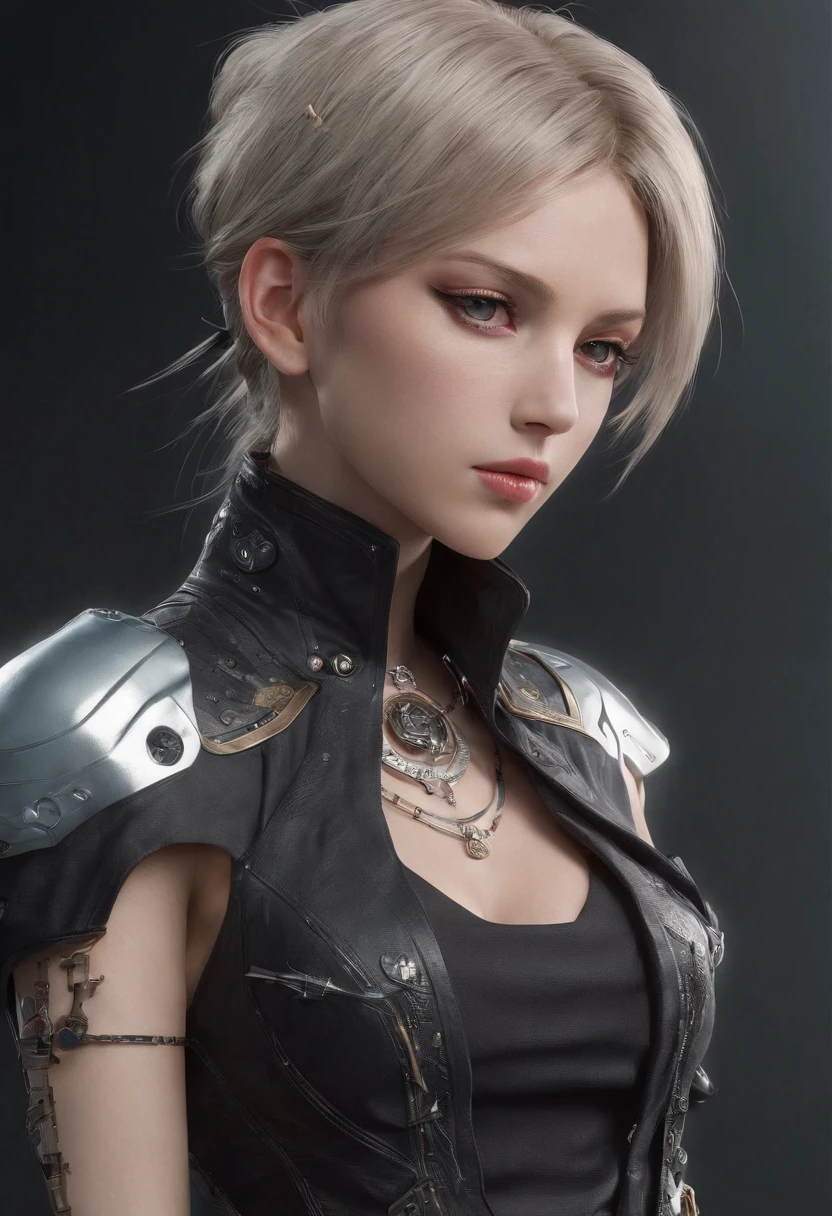 Highest image quality,Outstanding details,超高分辨率,(Fidelity:1.4), Favor the details,Final Fantasy XV character Ellania, Dragon Knight,Cloak, She has a delicate and beautiful face,Raised sexy,cyber punk perssonage,Futuristic,mechanically aesthetic,Virtual Engine 5,Perfect detail rendering,rendering by octane,hyper HD