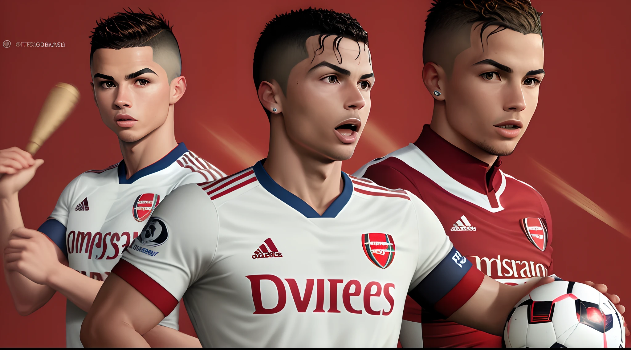 Ronaldo in arsenal kit