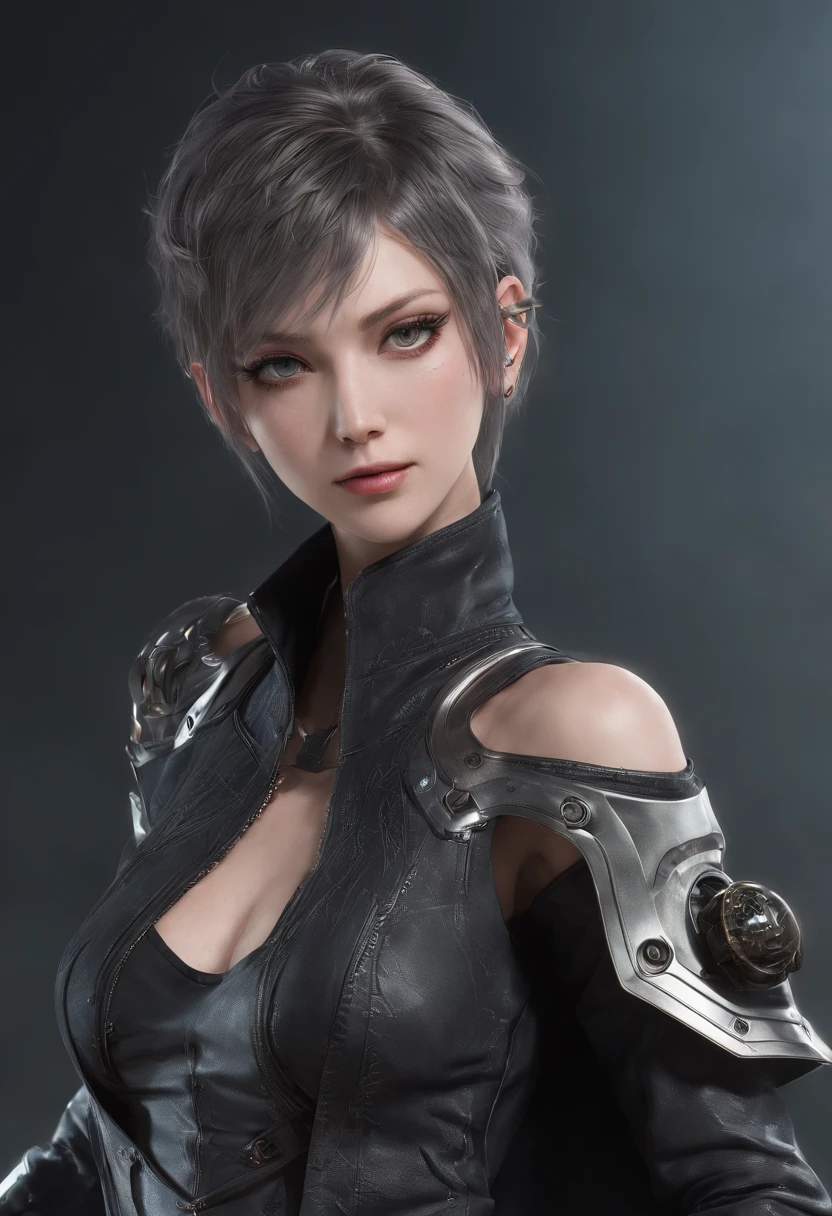 Highest image quality,Outstanding details,超高分辨率,(Fidelity:1.4), Favor the details,Final Fantasy XV character Ellania, Dragon Knight,Cloak, She has a delicate and beautiful face,Raised sexy,cyber punk perssonage,Futuristic,mechanically aesthetic,Virtual Engine 5,Perfect detail rendering,rendering by octane,hyper HD
