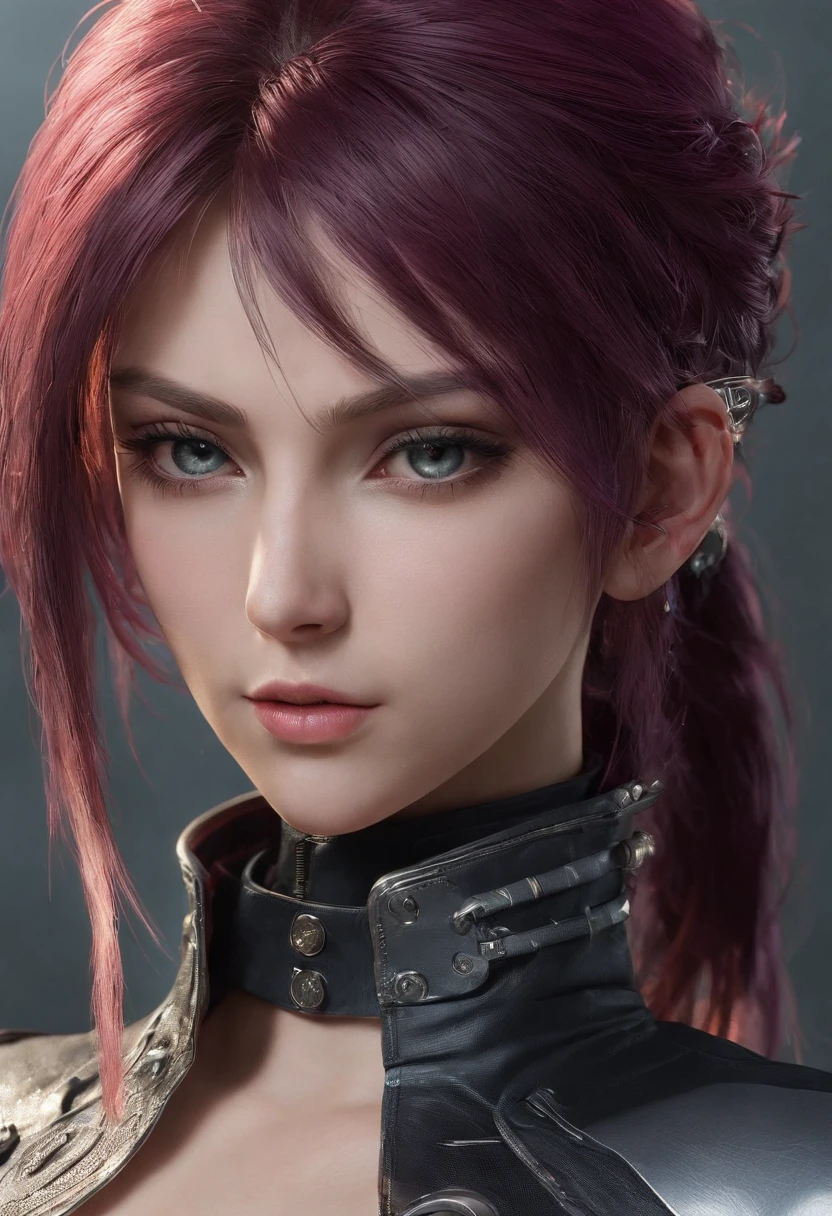 Highest image quality，Outstanding details，超高分辨率，（Fidelity：1.4）, Favor the details，Final Fantasy XV character Ellania, Dragon Knight，Cloak, She has a delicate and beautiful face,Raised sexy，cyber punk perssonage，Futuristic，mechanically aesthetic，Virtual Engine 5，Perfect detail rendering，rendering by octane，hyper HD