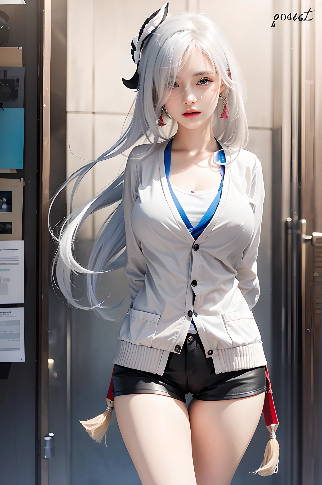 (photorealistic:1.4), best quality, masterpiece, ultra high res, 1girl, (detailed face:1.2), (detailed eyes:1.2), (detailed hair:1.2), (detailed clothes:1.2), 4k, (detailed color:1.2), (white hair:1.2), (looking at viewer:1.2),