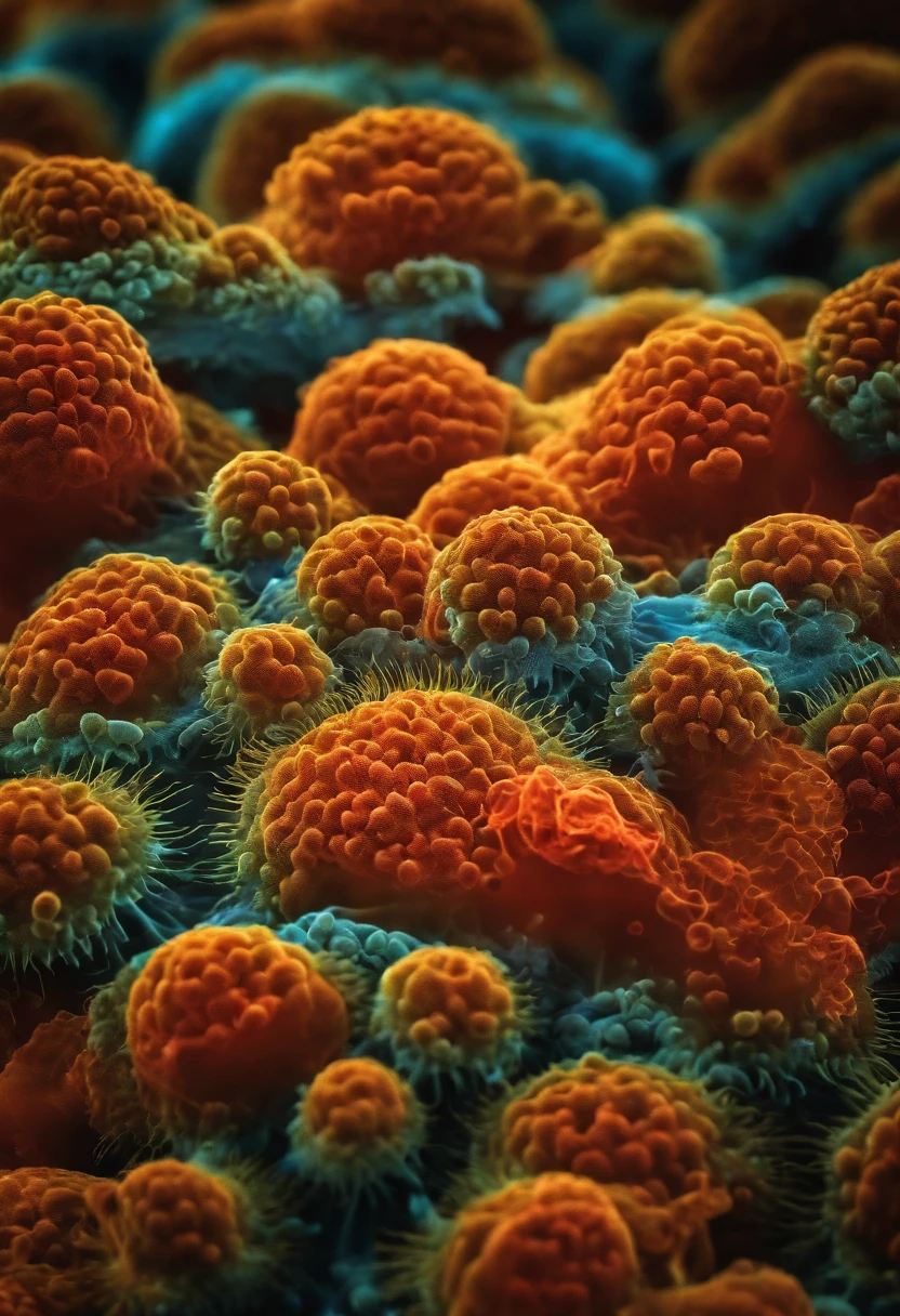 corona Enlarged view of pathogenic bacteria」