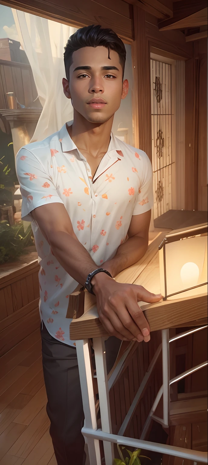 Background change handsome boy nature
