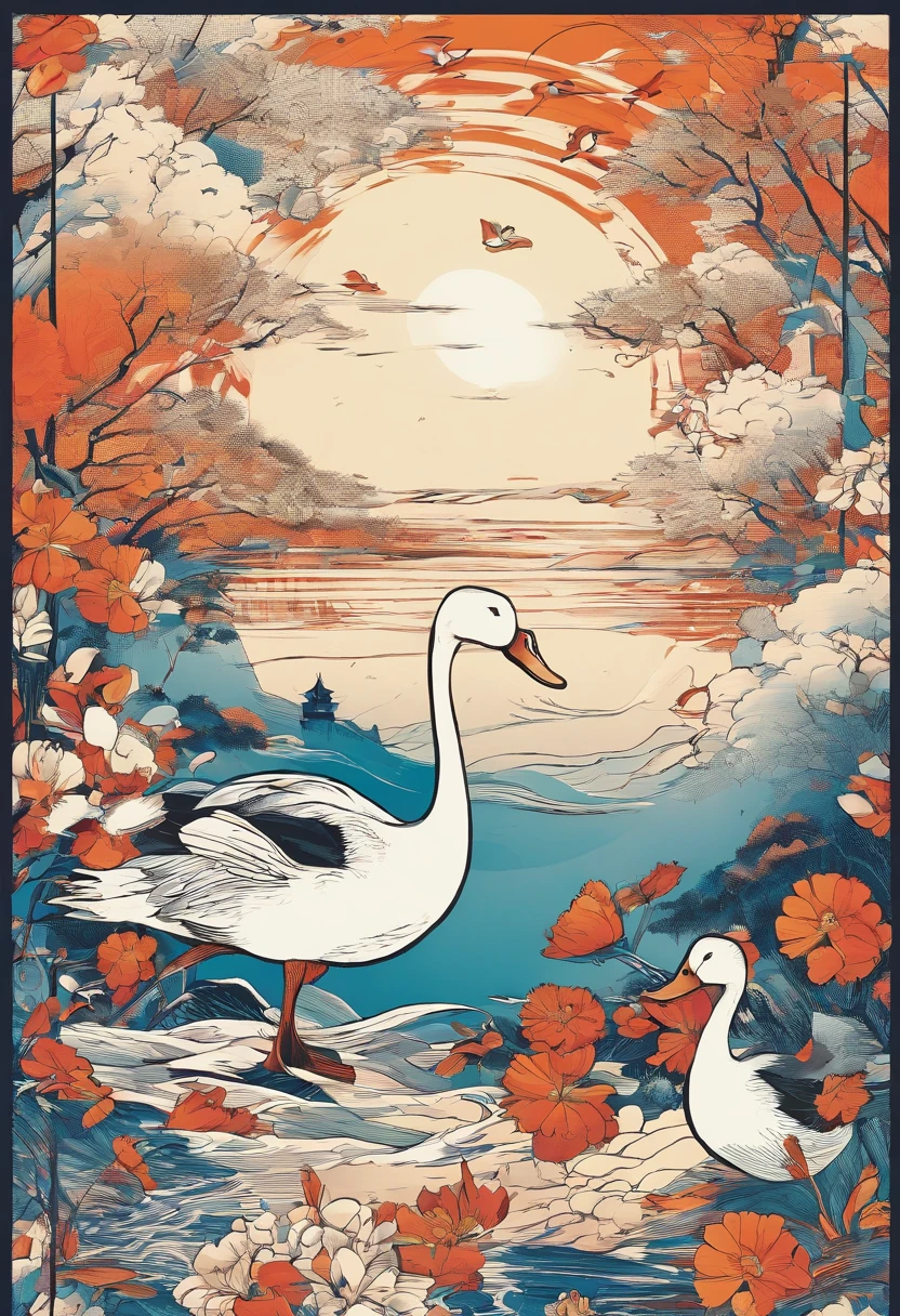 duck in old poster Story