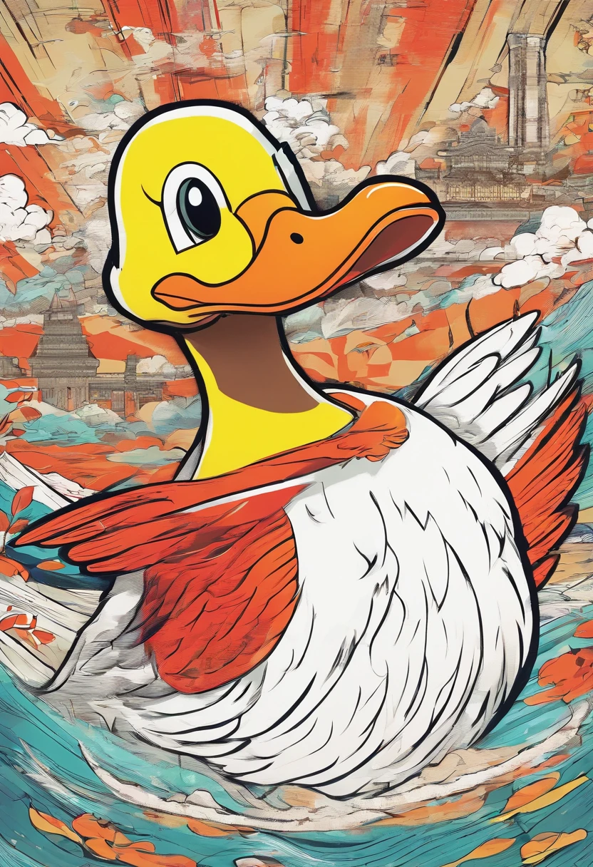 duck in old poster Story