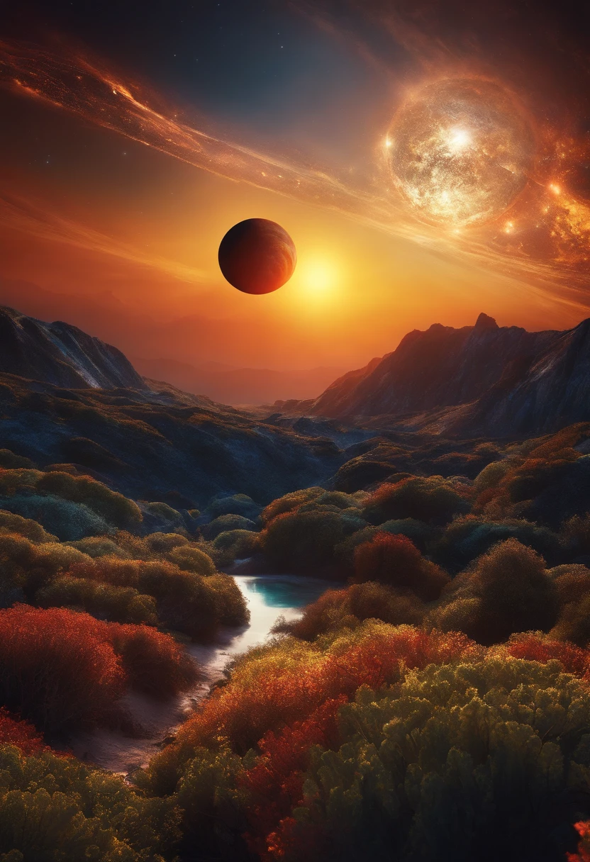 Model of a planet orbiting the Sun illustratio
