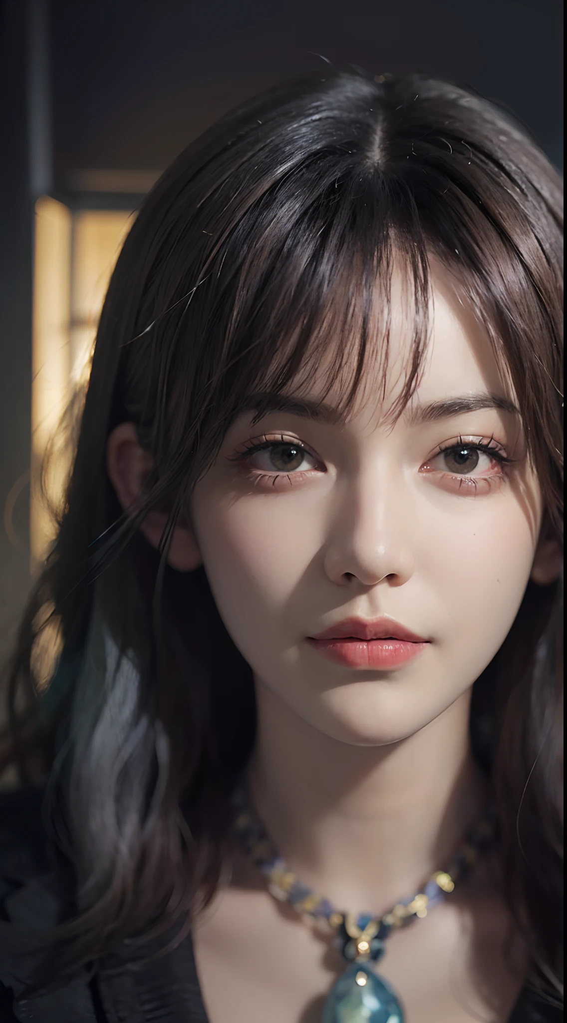 Asuka, close-up, 8K, best picture quality, tsundere expression, serious expression, unhappy expression, thin face, japanese girl