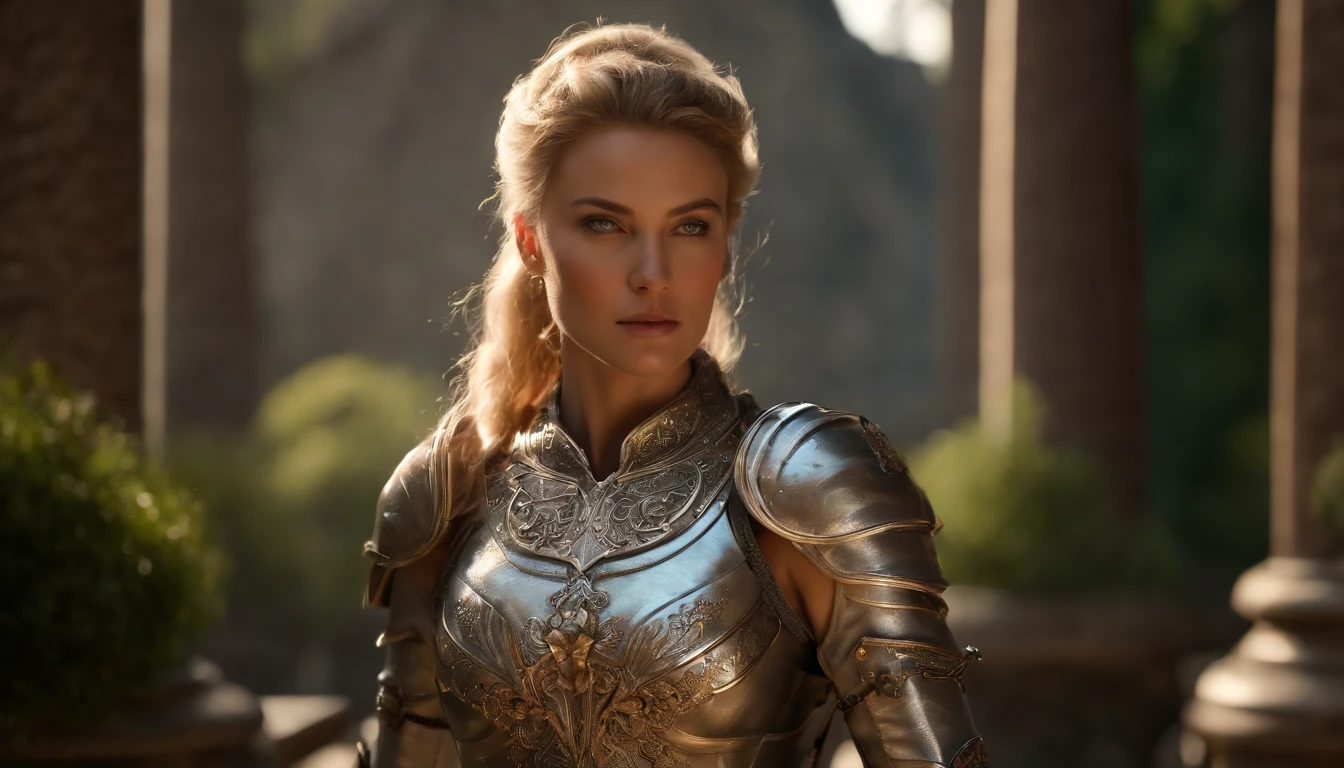 (8K, best quality:1.2), (masterpiece:1.37), (photo, photorealistic:1.37), (ultrahigh-res), half body, walking pose, shot from front, slow motion, female paladin wearing the full body, (light silver armour:1.2),(ornately decorated armor), (insanely detailed, bloom:1.5), (highest quality, Alessandro Casagrande, Greg Rutkowski, Sally Mann, concept art, 4k), (analog:1.2), (high sharpness), (detailed pupils:1.1), detailed face and eyes, Masterpiece, best quality, (highly detailed photo:1.1), (long blonde Hair, ponytail,ecstatic:1.1), (young woman:1.1), sharp, (perfect body:1.1), realistic, real shadow, 3d, (temple background:1.2), arms crossed over the chest
photographed by Canan EOS R6, 135mm, 1/1250s, f/2.8, ISO 400