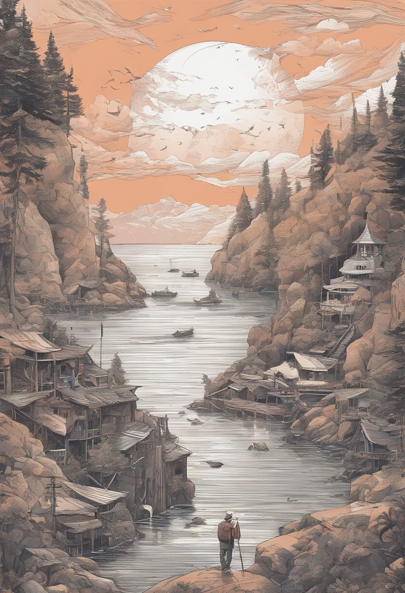 abstract painting、Contemporary art、William Golding、fly（1:5）、King of the Flies（1:2）、uninhabited island、religion、ritualistic、Birth、Pig's head、Wolf smoke、bonfire、beach、shipwreck、trap、natta（1:5）、moonlights、