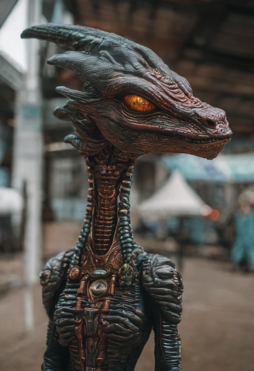 cinematic photo Embroidery of a smug, Evil Dragon, equiretangular 360, sinistro , arte por Michael Hutter . fotografia 35mm, Film, Bokeh, profissional, 4k, altamente detalhado