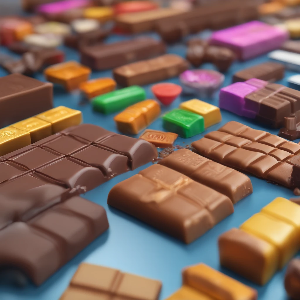 chocolate bar,exquisite packaging，High detail, Ultra detail, complexdetails, finedetail, Ultra detail super-detailing, Cinematic, Surrealistic soft light, Studio lighting, diffused soft lighting, Shallow depth of field, Sharp focus bokeh, Ray tracing, Subsurface scattering, Diffuse reflections illuminate ultra-detail, (Complexity, detail, Ultra detail super-detailing), Cinematic, Hyperrealistic